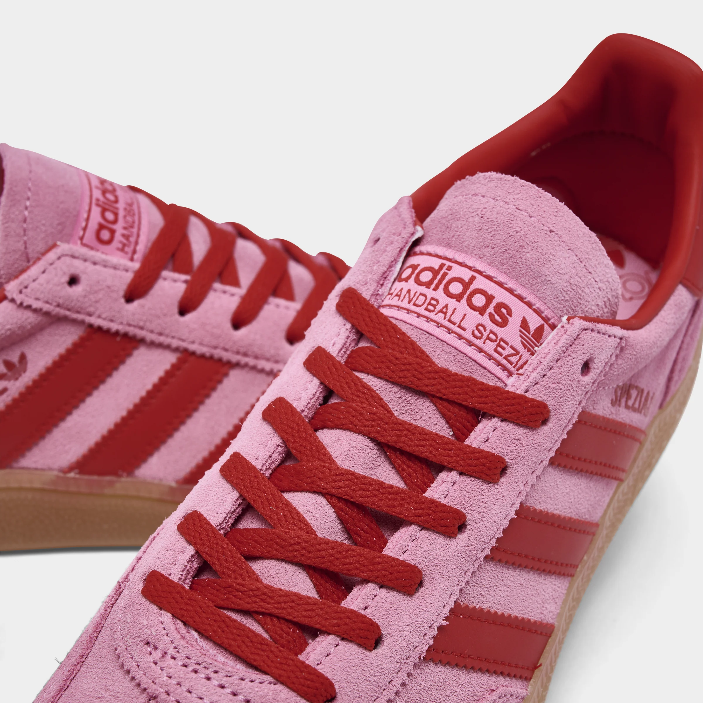 adidas Originals Women's Handball Spezial Semi Pink Glow / Better Scarlet - Gum - Image 3