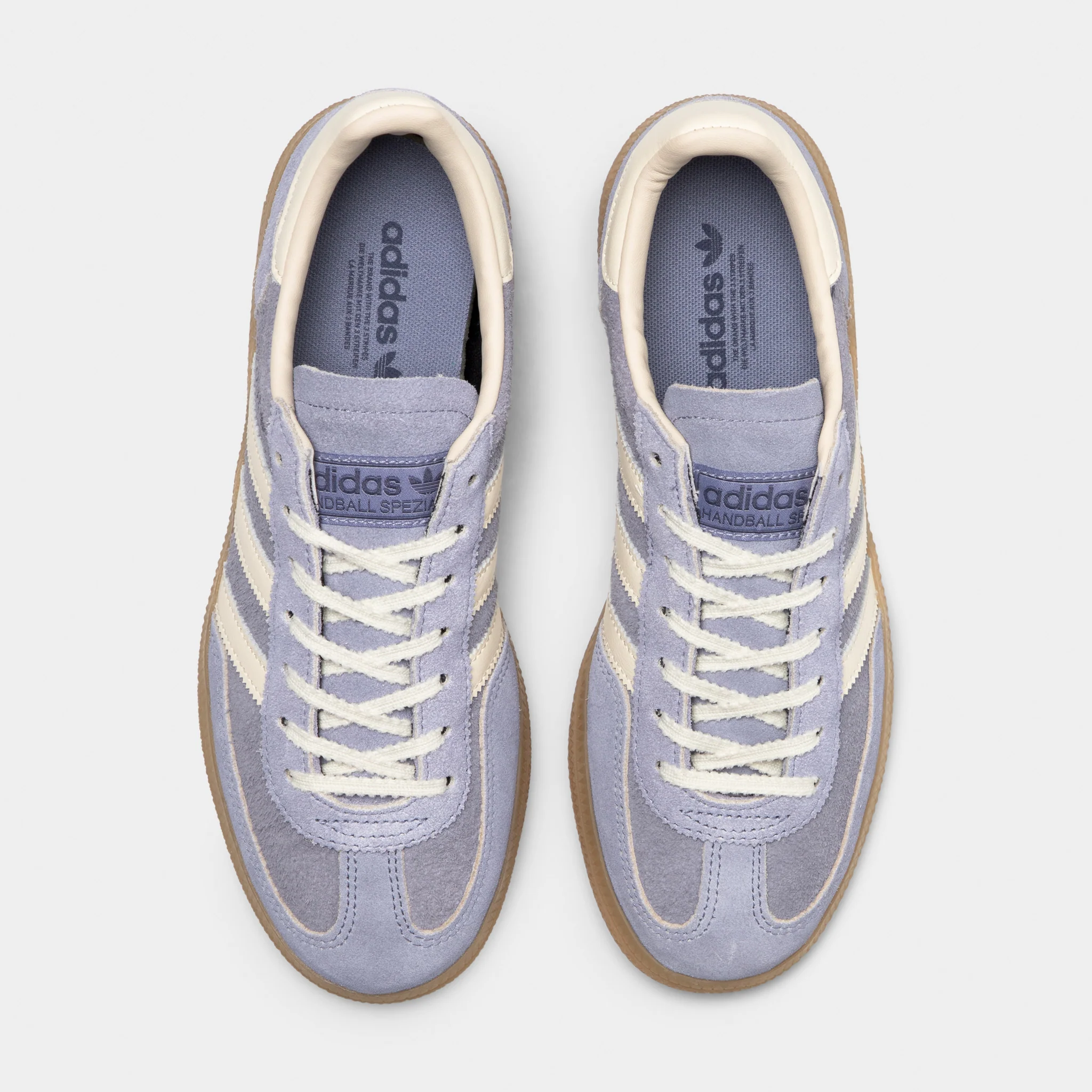 adidas Women's Handball Spezial Silver Violet / Cream White - Gum - Image 5