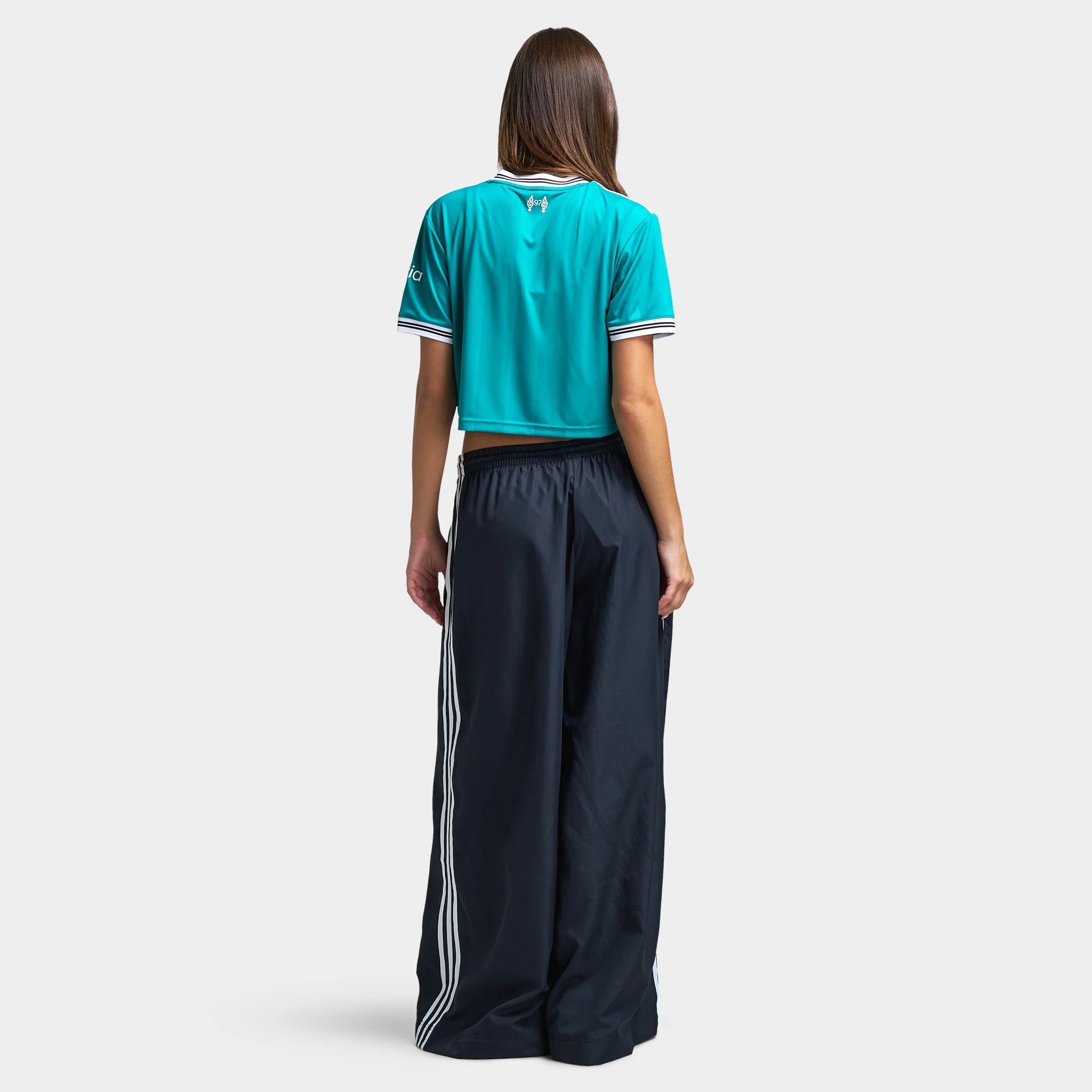 adidas Women's Liverpool 25/26 3rd Cropped Jersey / Sea Green - Image 5