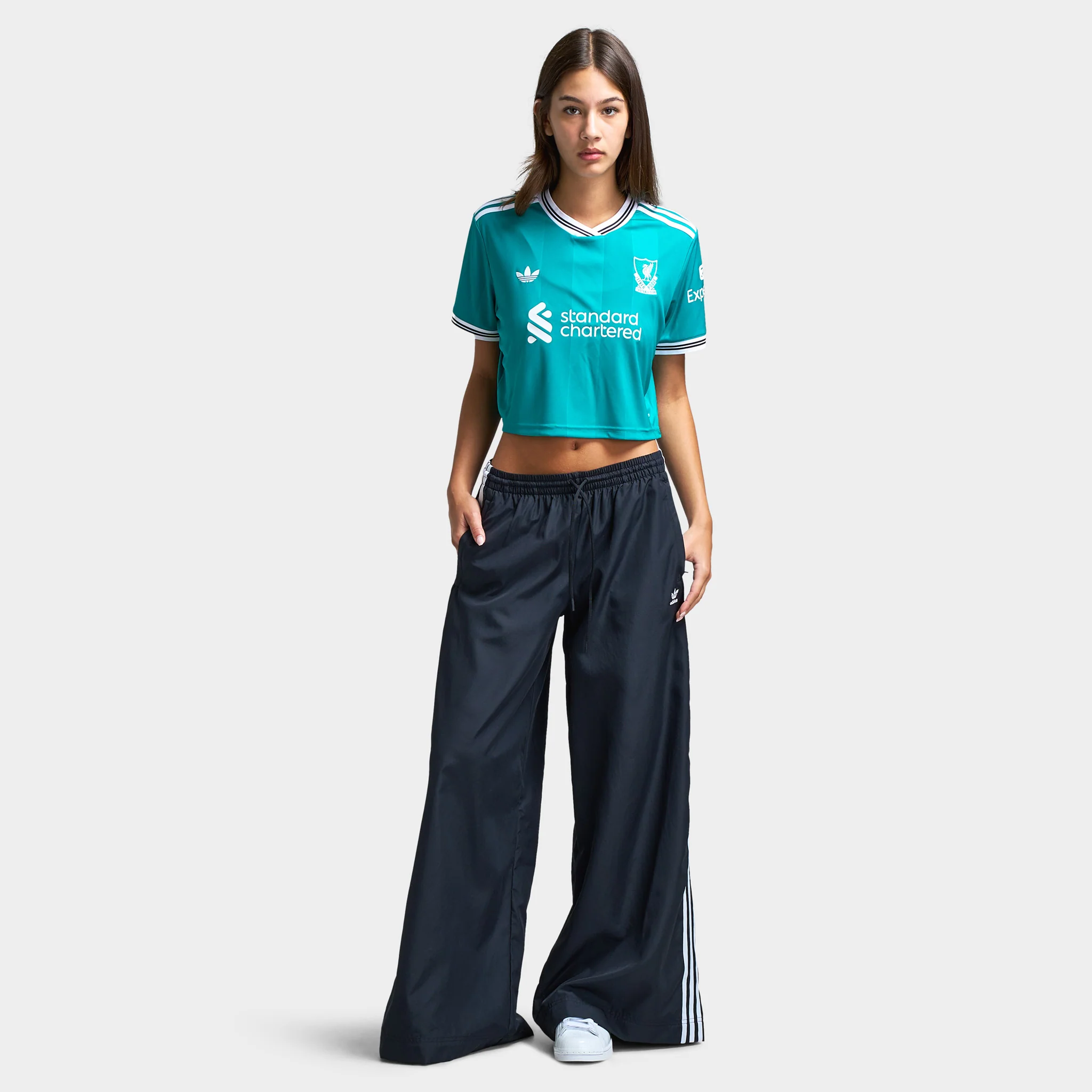 adidas Women's Liverpool 25/26 3rd Cropped Jersey / Sea Green - Image 6