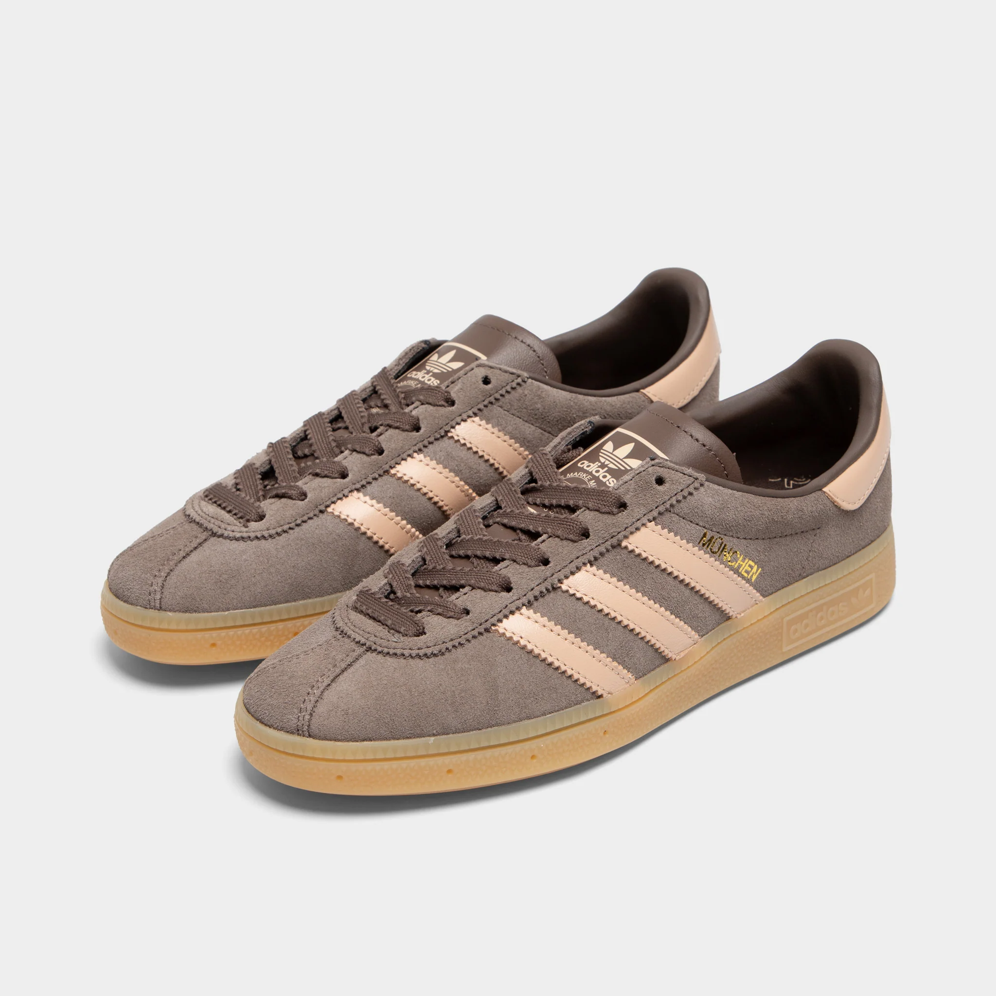 adidas Women's Muenchen Earth Strata / Halo Blush - Gum - Image 2