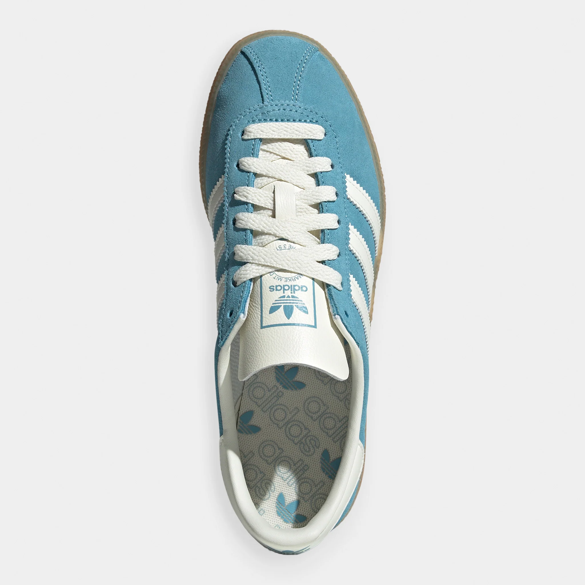 adidas Women's Muenchen Preloved Blue / Off White - Silver Metallic - Image 2