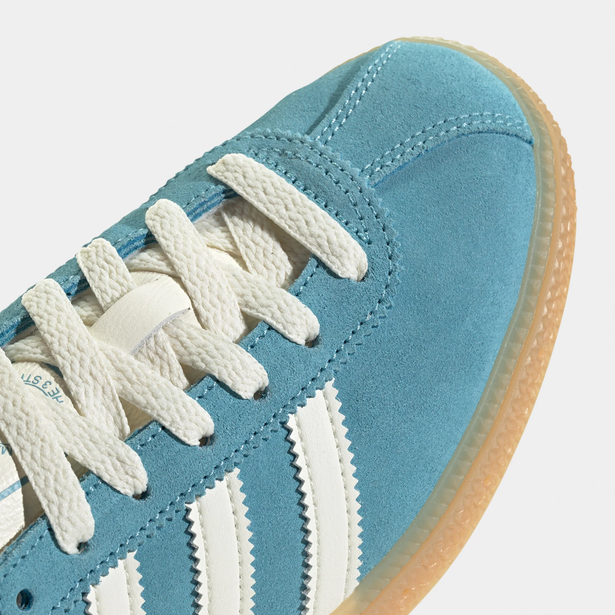 adidas Women's Muenchen Preloved Blue / Off White - Silver Metallic - Image 3