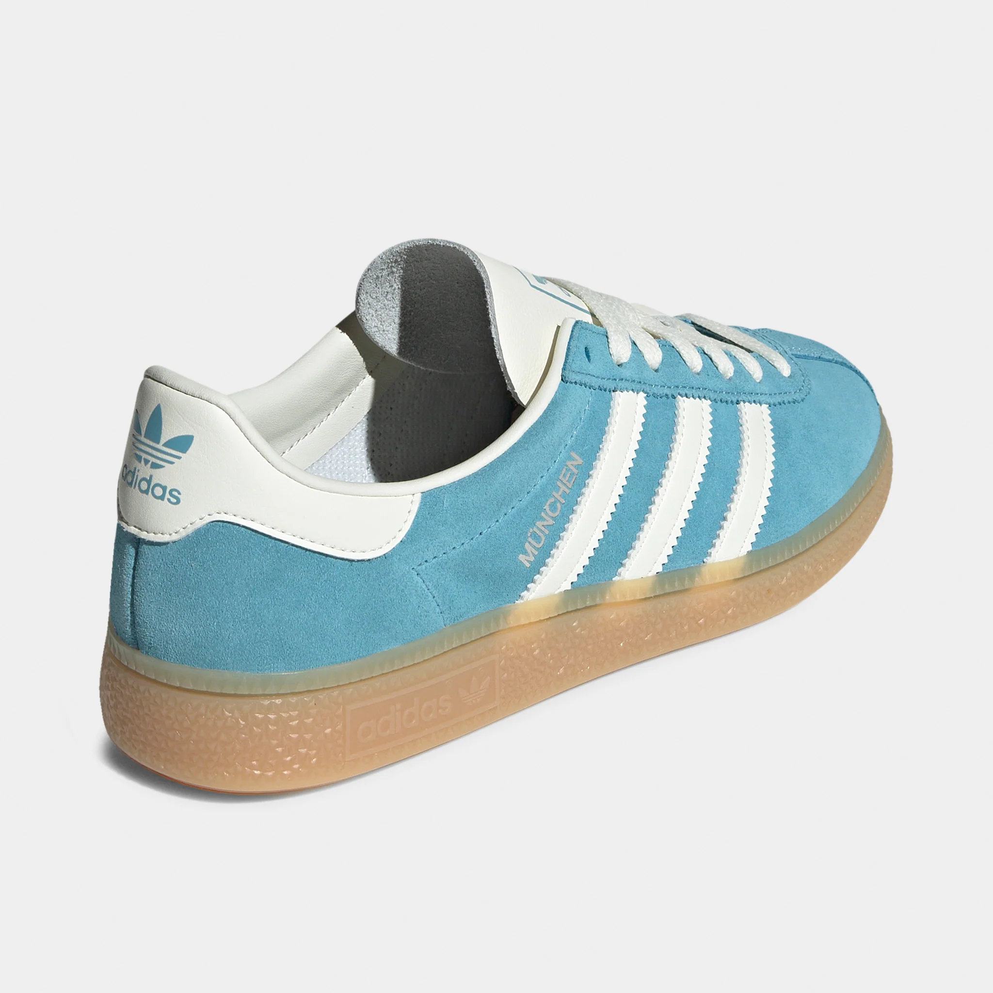 adidas Women's Muenchen Preloved Blue / Off White - Silver Metallic - Image 5