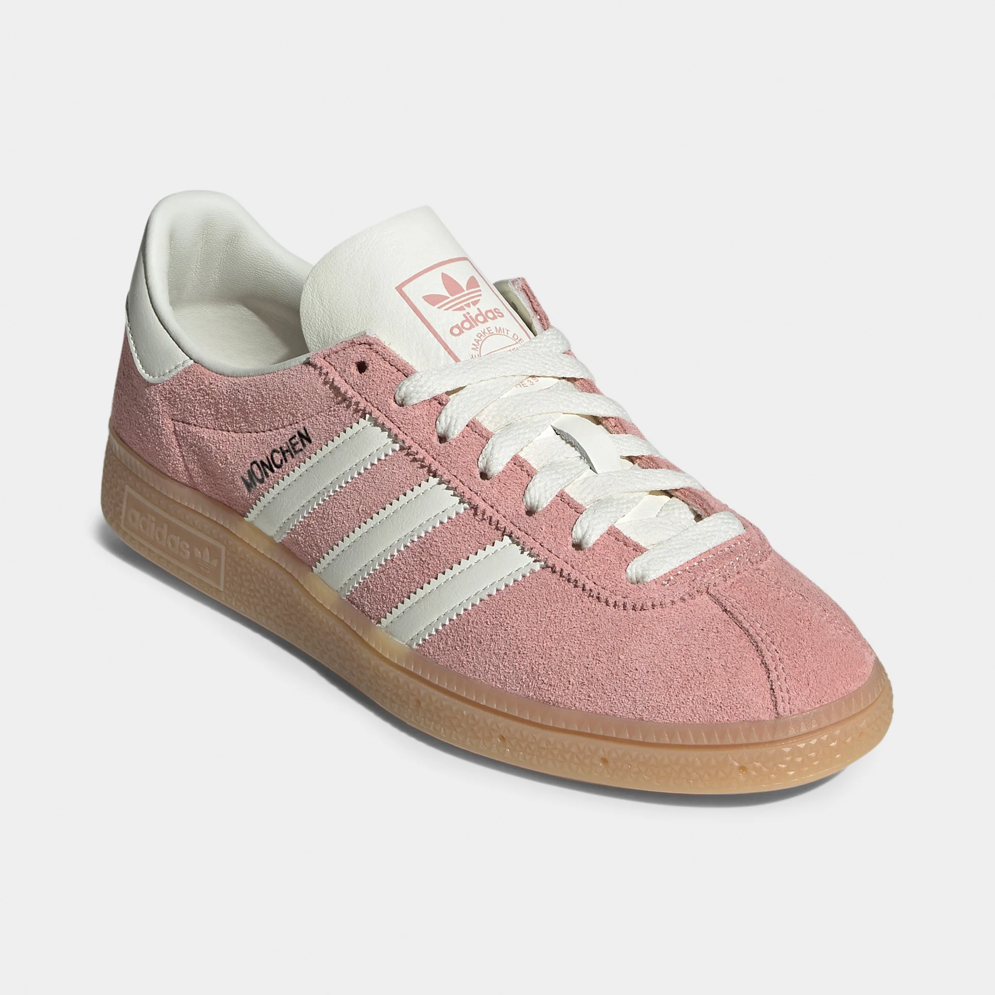 adidas Women's Muenchen Wonder Mauve / Off White - Silver Metallic - Image 4