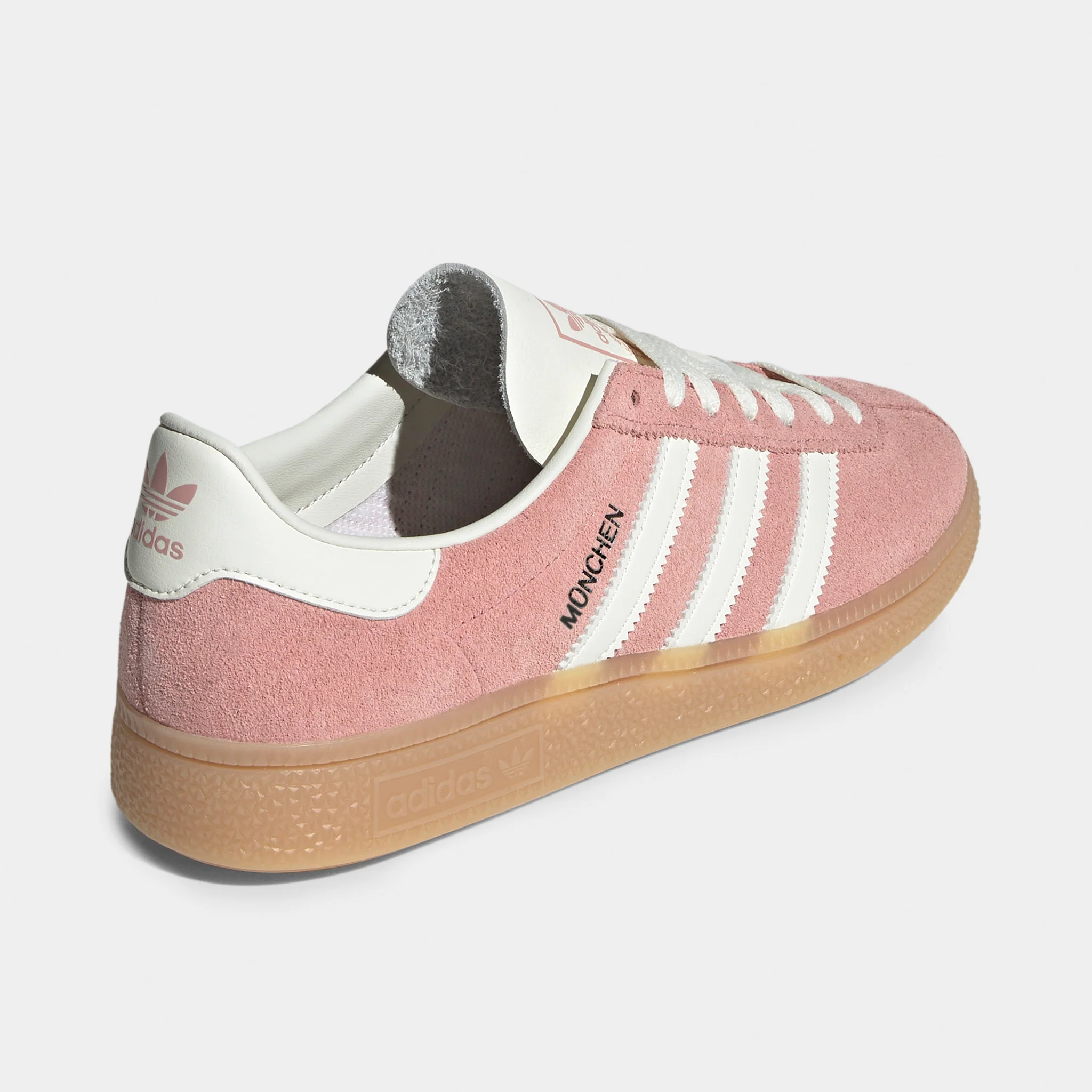 adidas Women's Muenchen Wonder Mauve / Off White - Silver Metallic - Image 5
