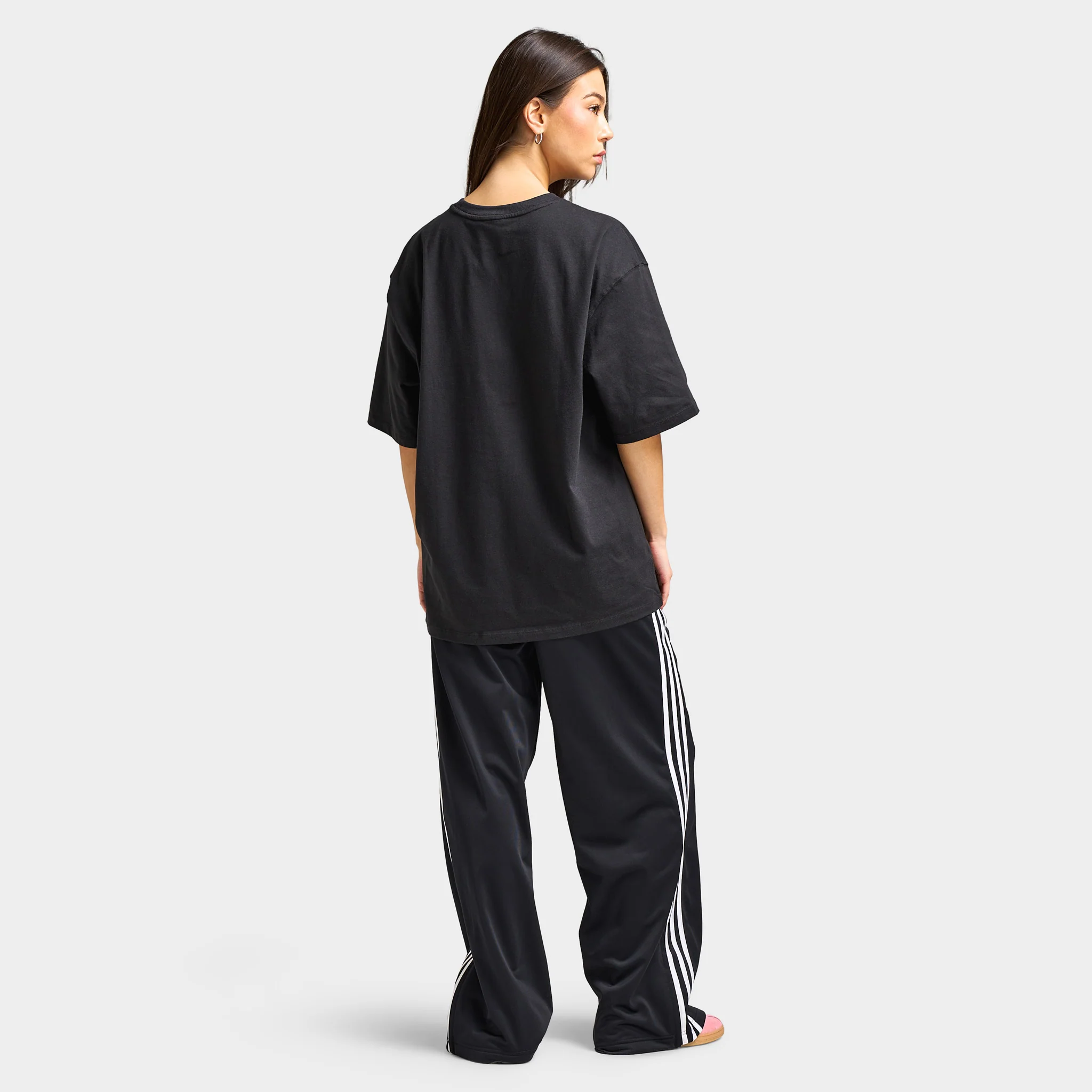 adidas Women's Oversized Heart Graphic Tee / Black - Image 2