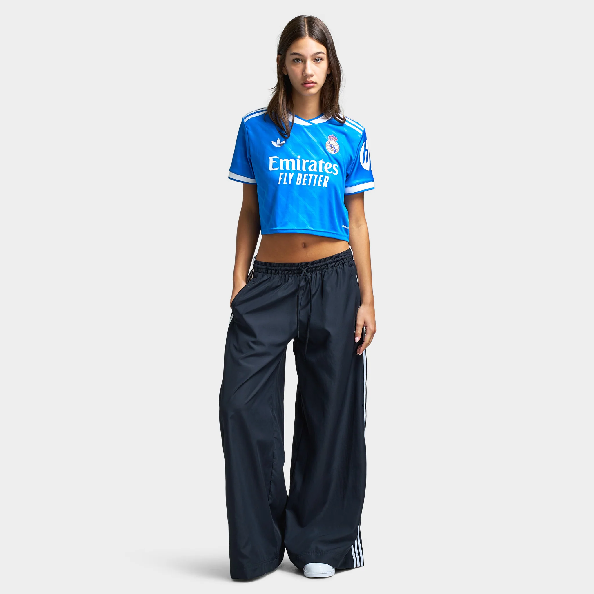 adidas Women's Real Madrid 25/26 3rd Cropped Jersey / Bluebird - Image 6