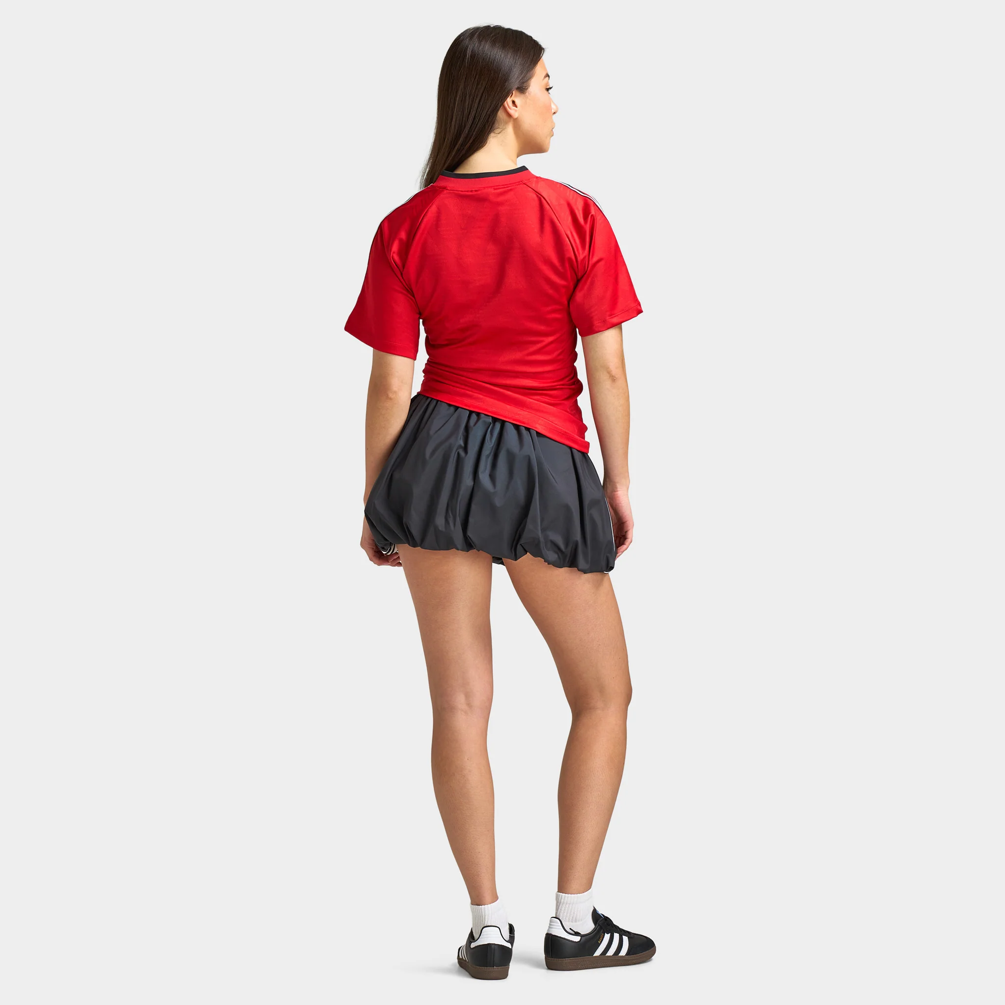 adidas Women's Rouched Football Jersey / Better Scarlet - Image 6