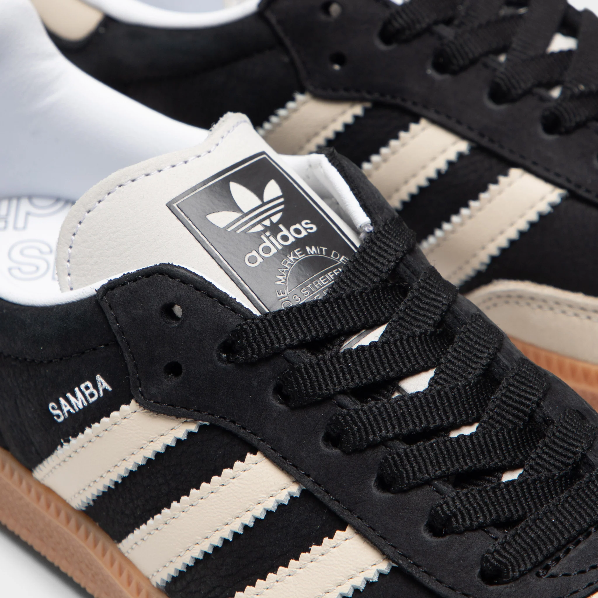 adidas Women's Samba OG Core Black / Wonder White - Silver Met. - Image 3