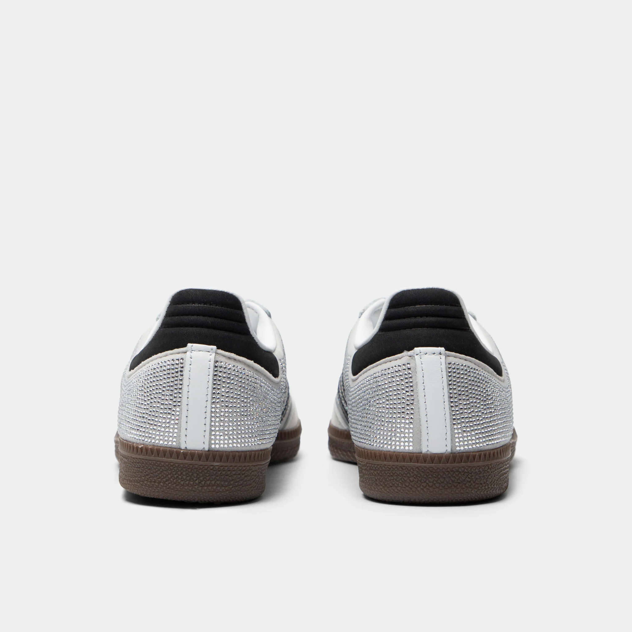 adidas Women's Samba Crystal White / White - Silver Metallic - Image 4
