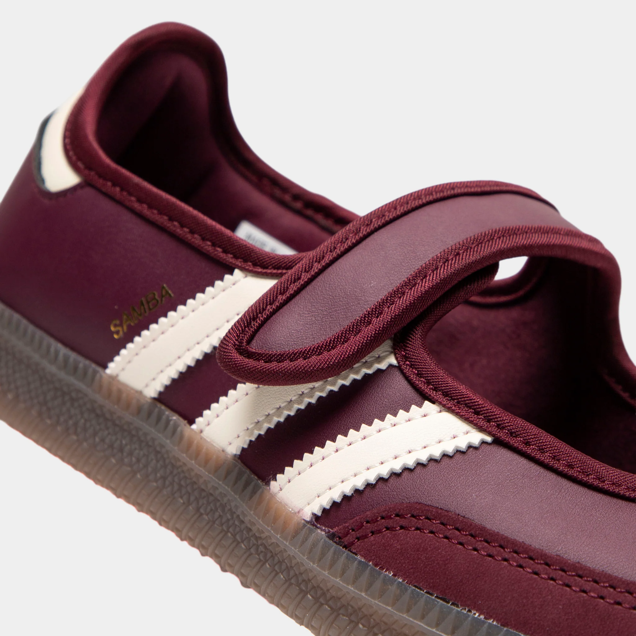 adidas Women's Samba Jane Maroon / Cream White - Gold Metallic - Image 3