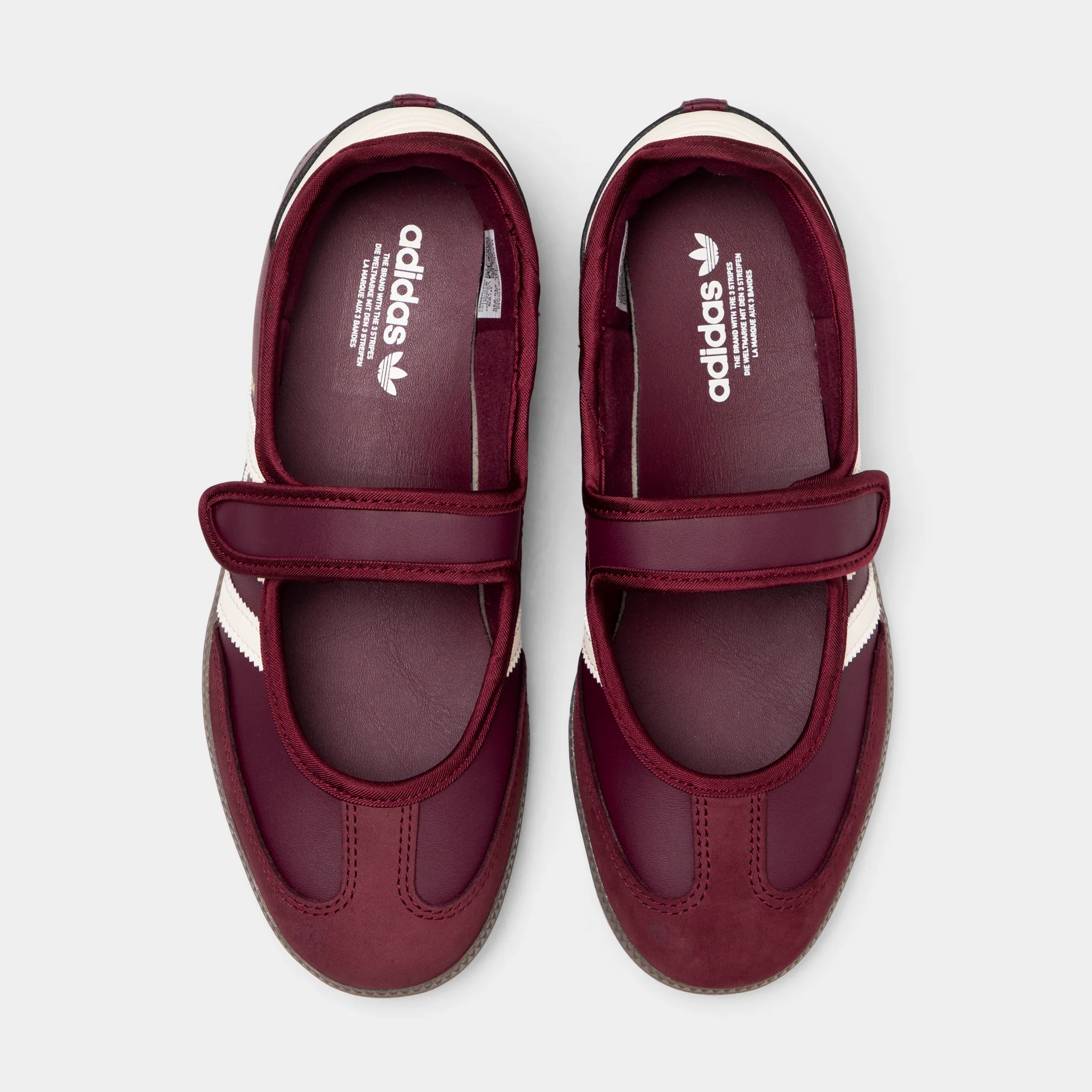 adidas Women's Samba Jane Maroon / Cream White - Gold Metallic - Image 5