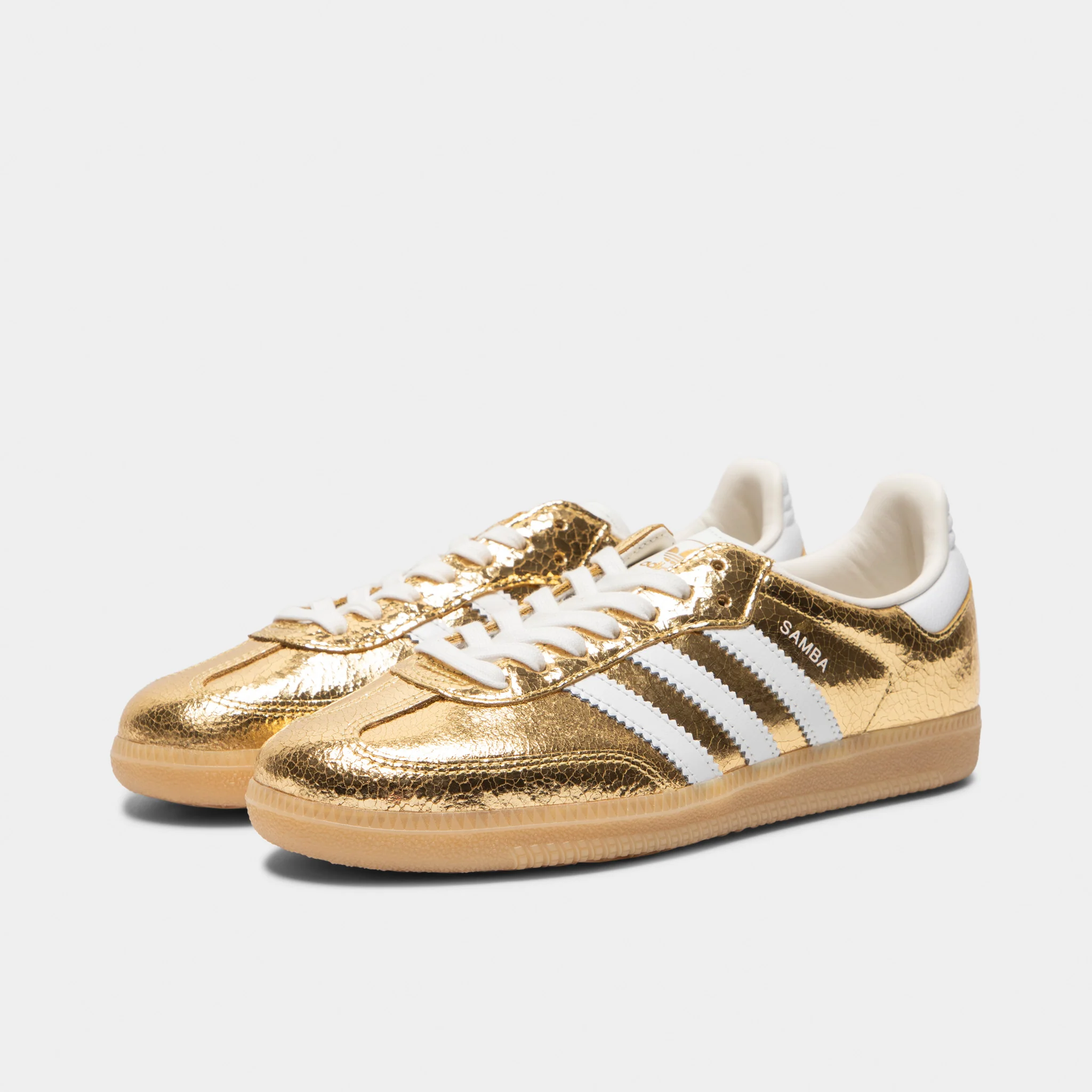 adidas Women's Samba OG Gold Metallic / White - Core White - Image 2