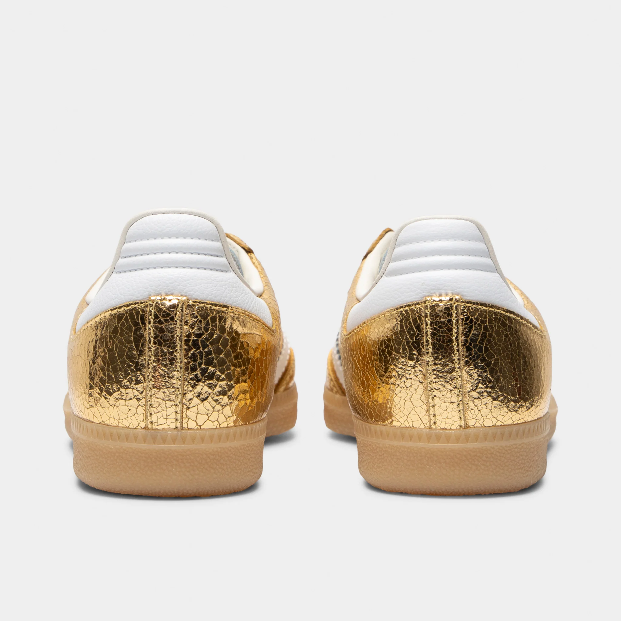 adidas Women's Samba OG Gold Metallic / White - Core White - Image 4
