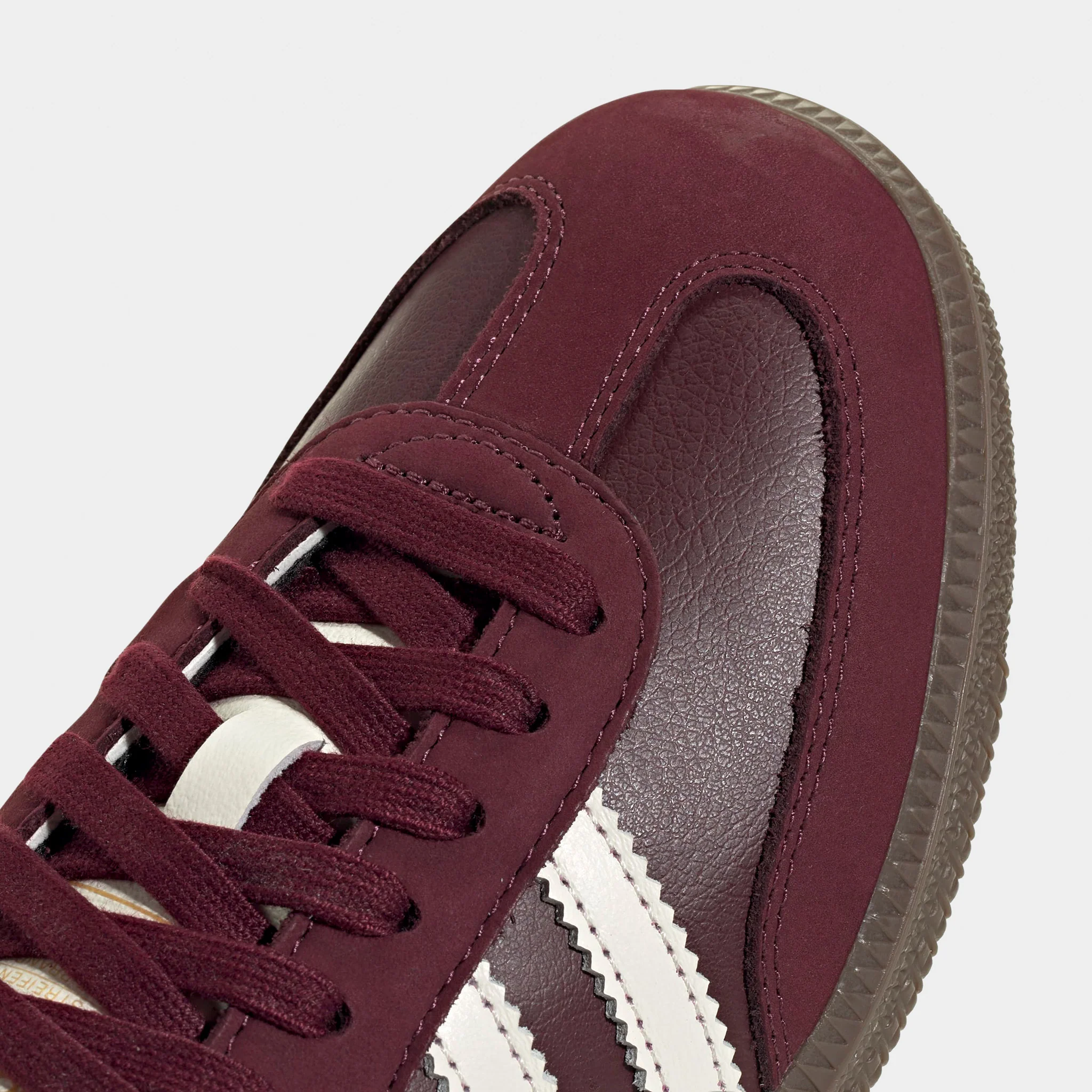 adidas Women's Samba OG Maroon / Off White - Gum - Image 3