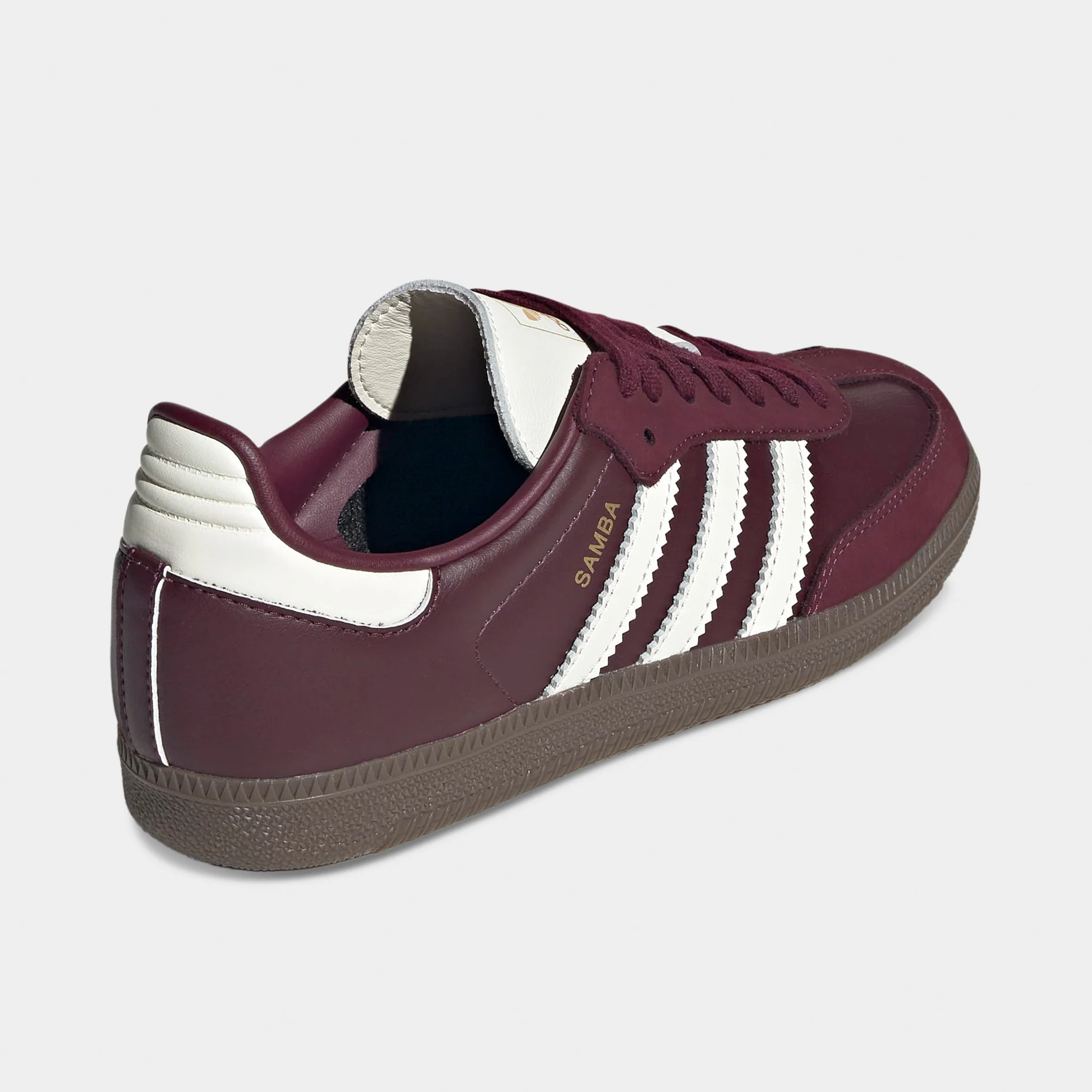 adidas Women's Samba OG Maroon / Off White - Gum - Image 4