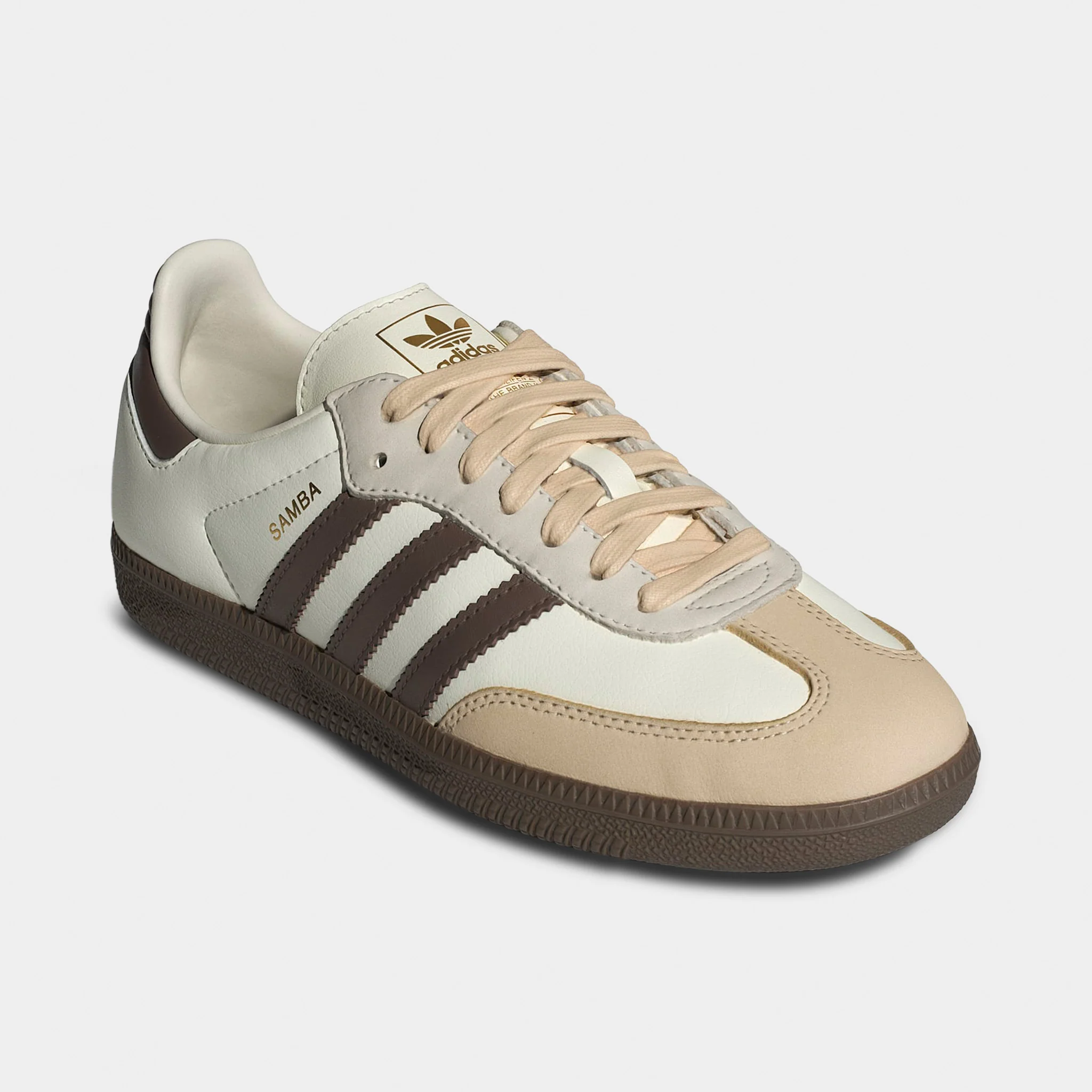 adidas Women's Samba OG Off White / Earth Strata - Gum - Image 2