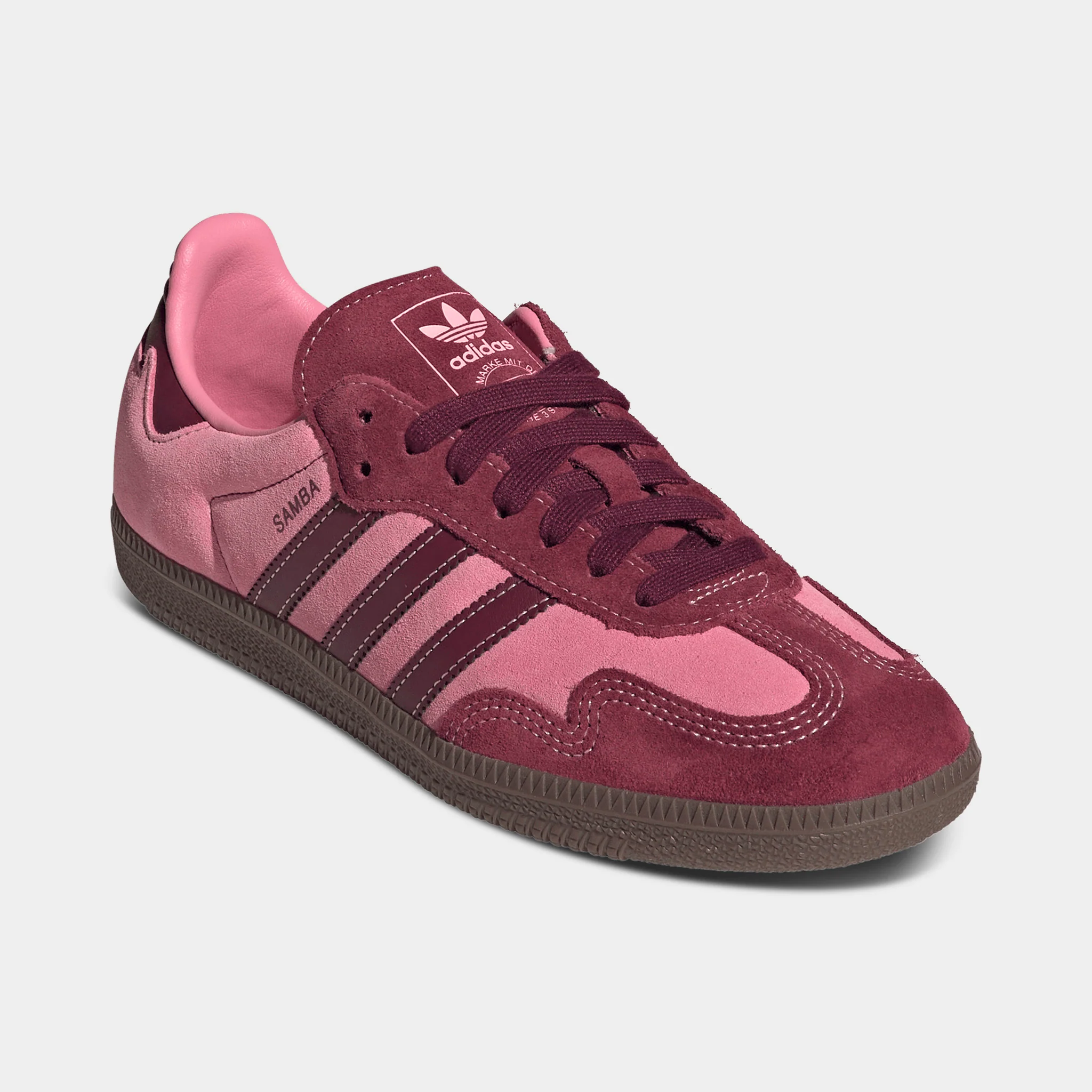 adidas Women's Samba Pink Spark / Shadow Red - Gum - Image 2