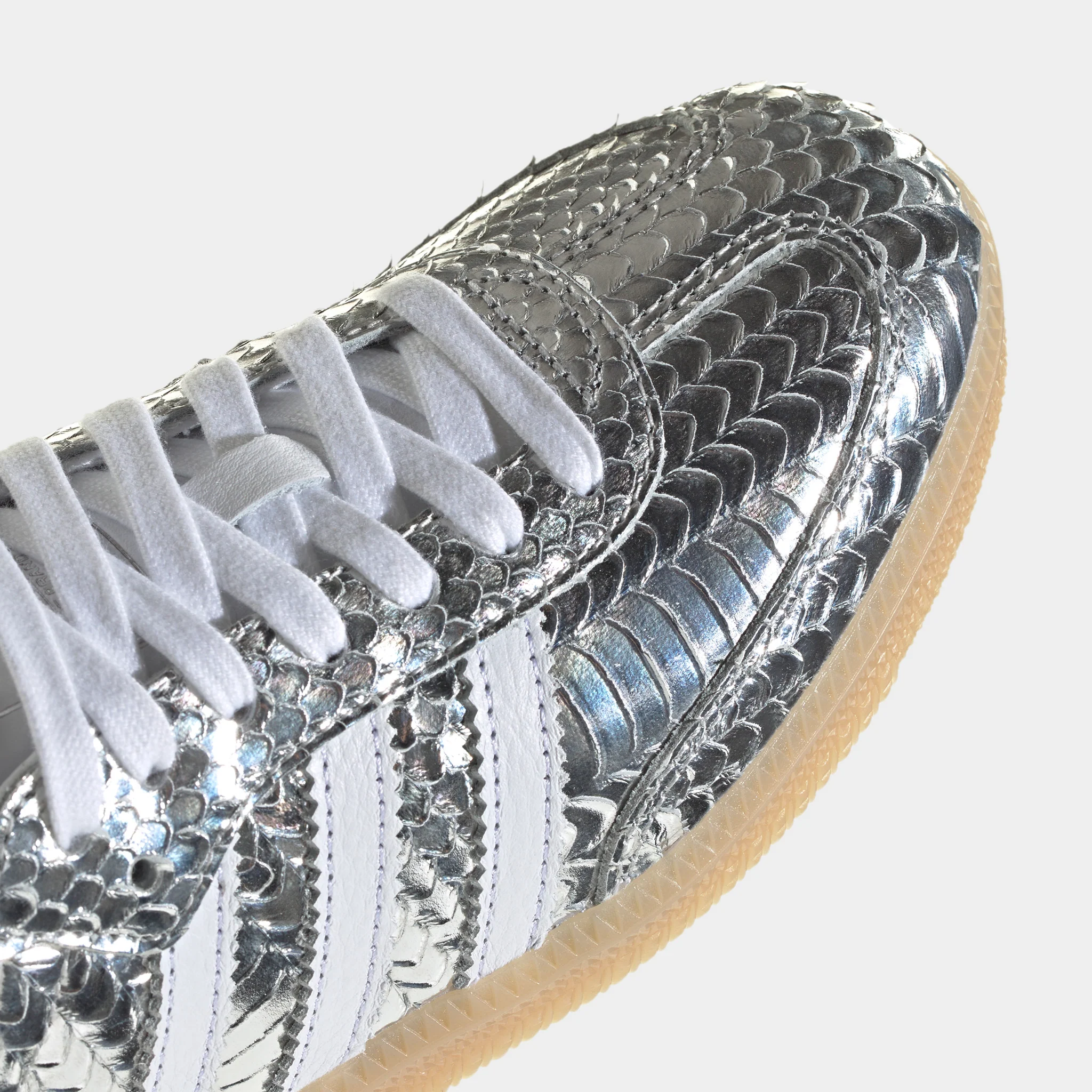 adidas Women's Samba Silver Metallic / White - Gum - Image 5