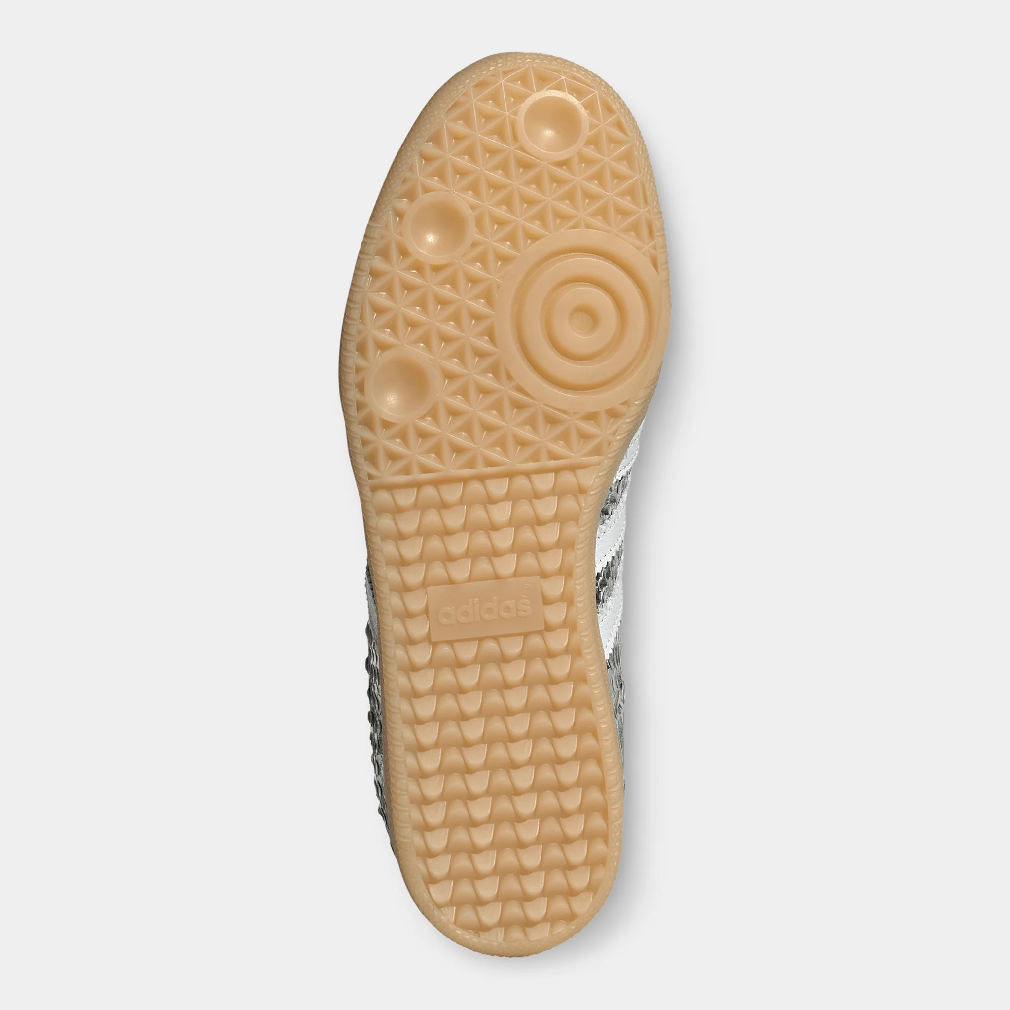 adidas Women's Samba Silver Metallic / White - Gum - Image 7