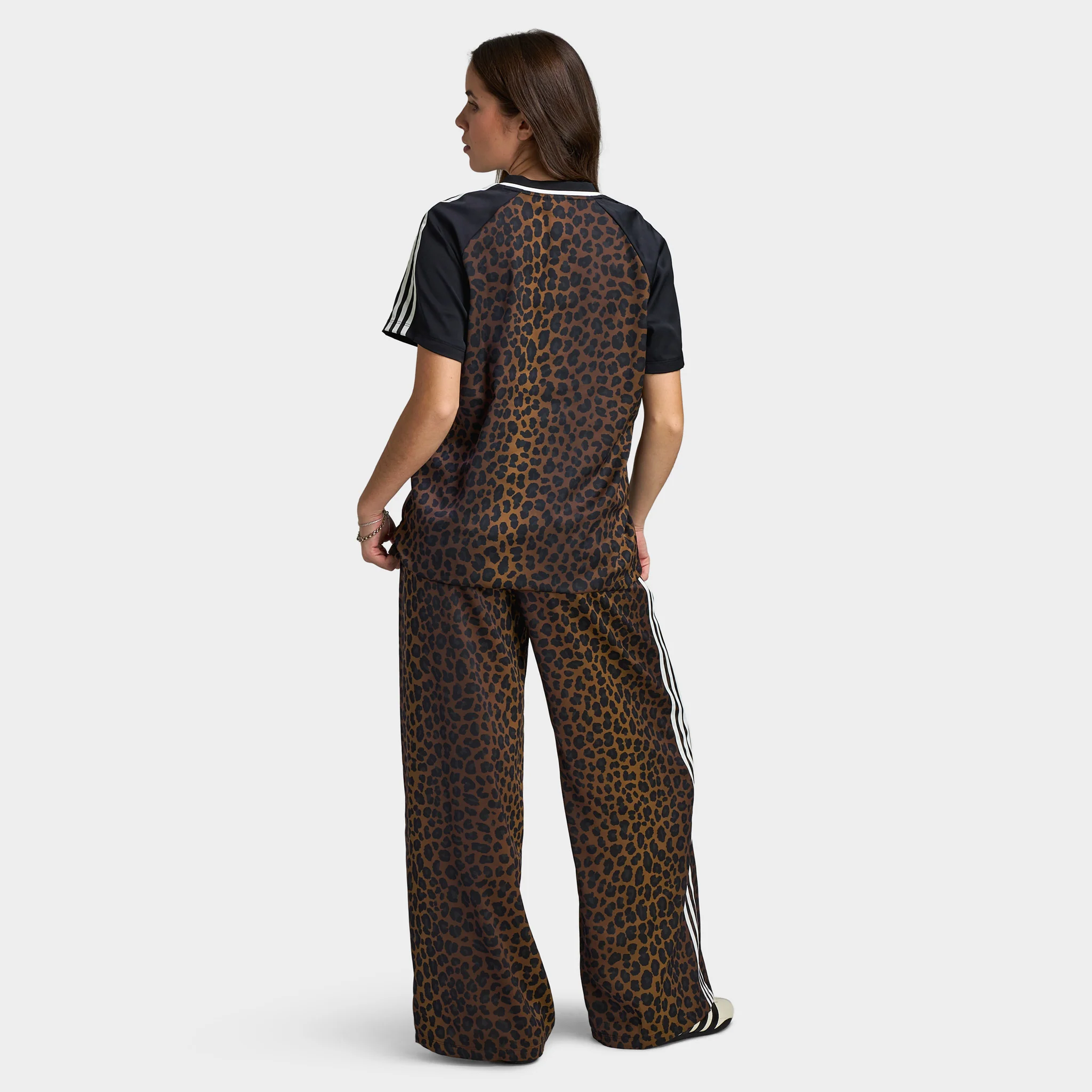 adidas Women's Satin Football Jersey / Leopard - Image 5