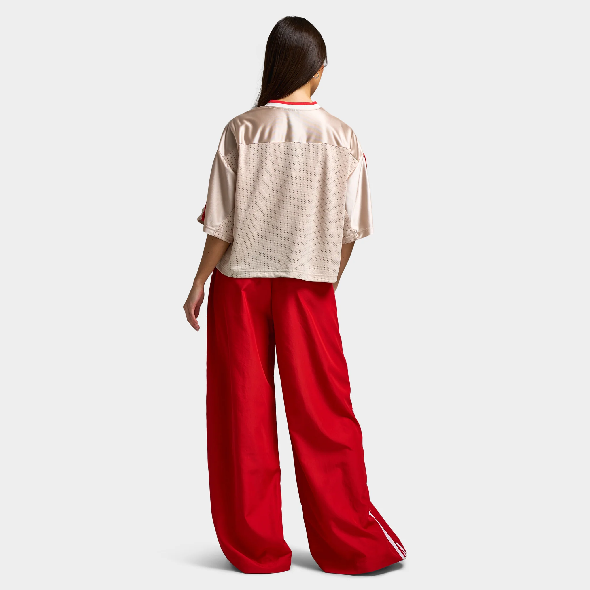 adidas Women's Star Seas Tee Crystal Linen / Off White - Pure Ruby - Image 2