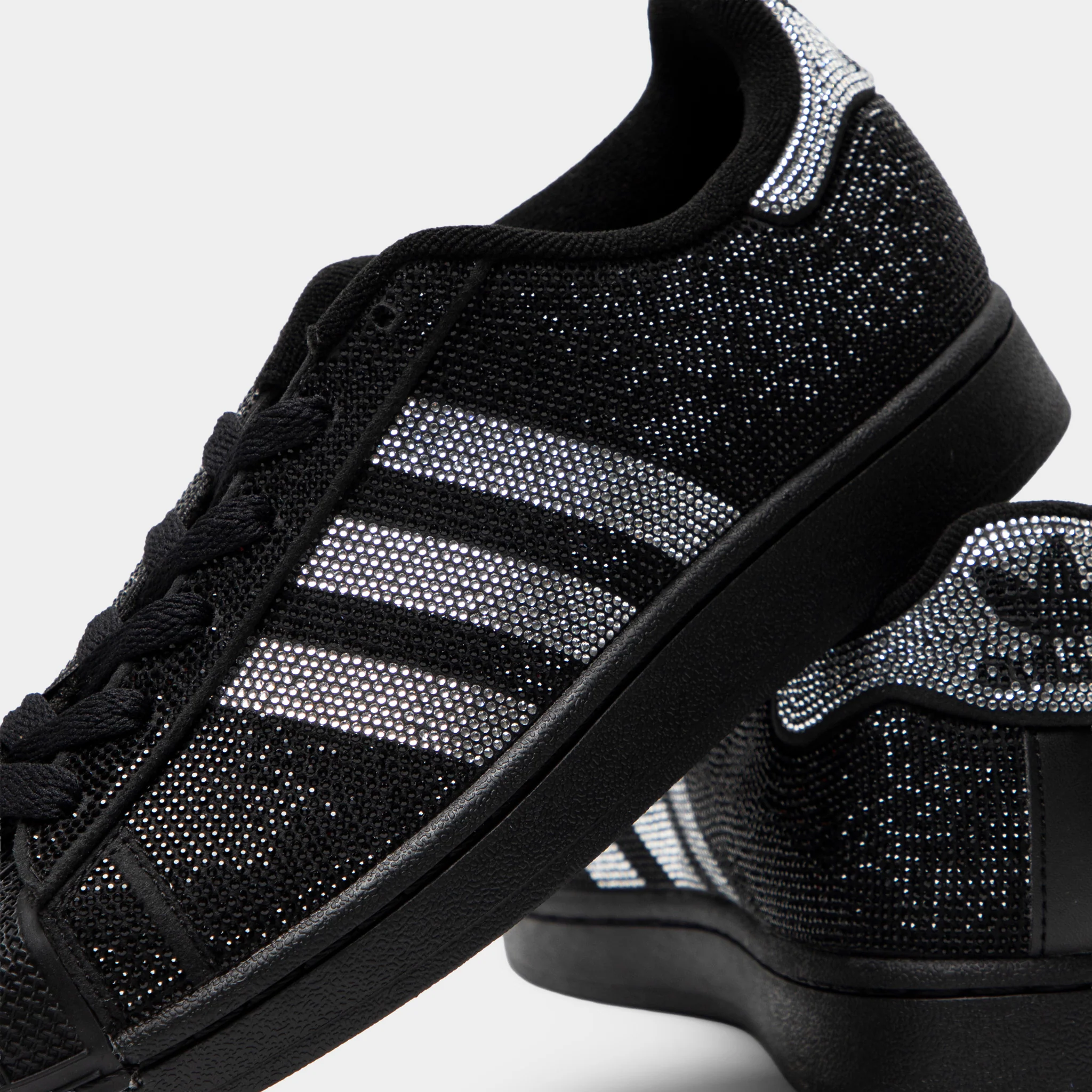 adidas Women's Superstar II Black / Silver Metallic - Image 3