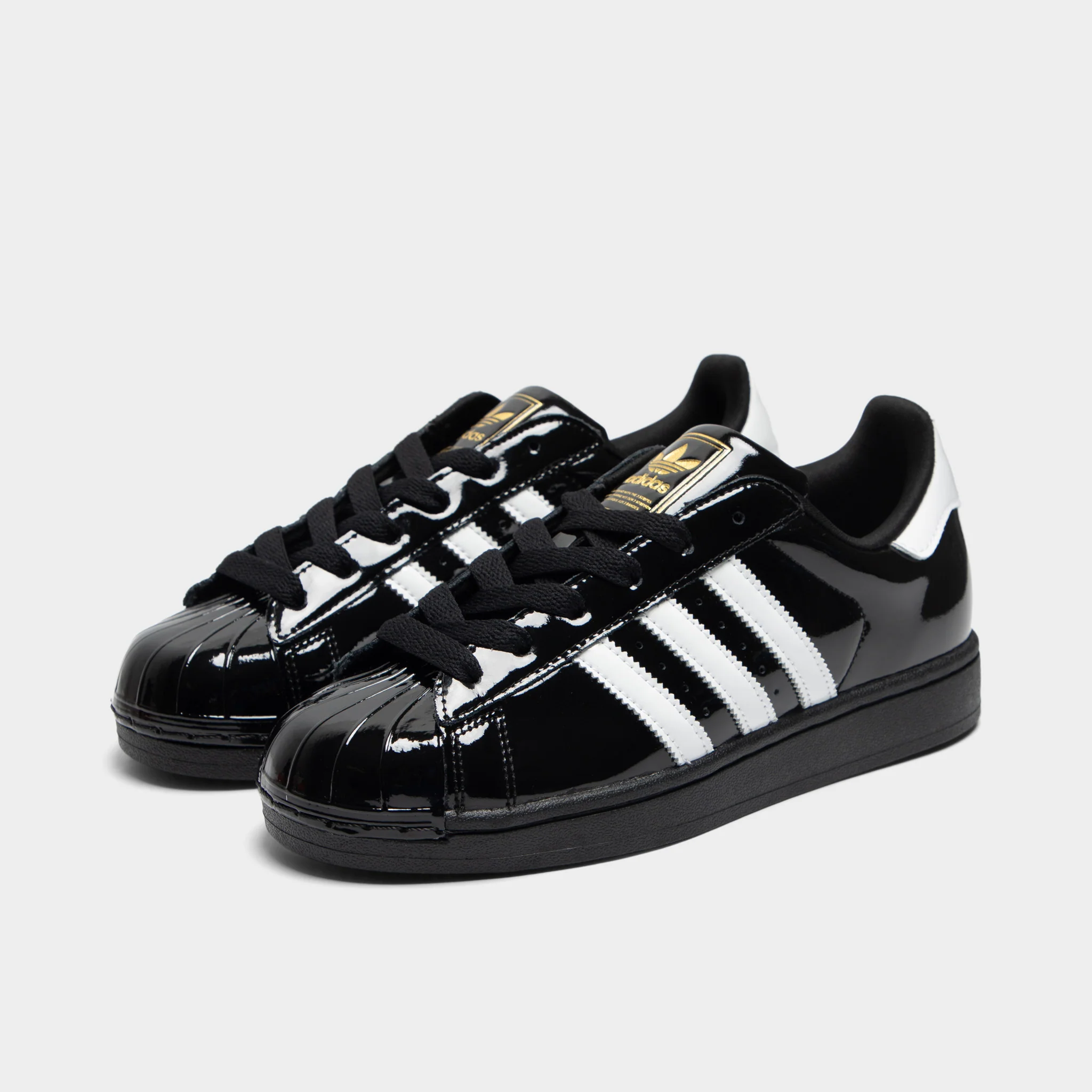 adidas Women's Superstar II Core Black / White - Gold Metallic - Image 2