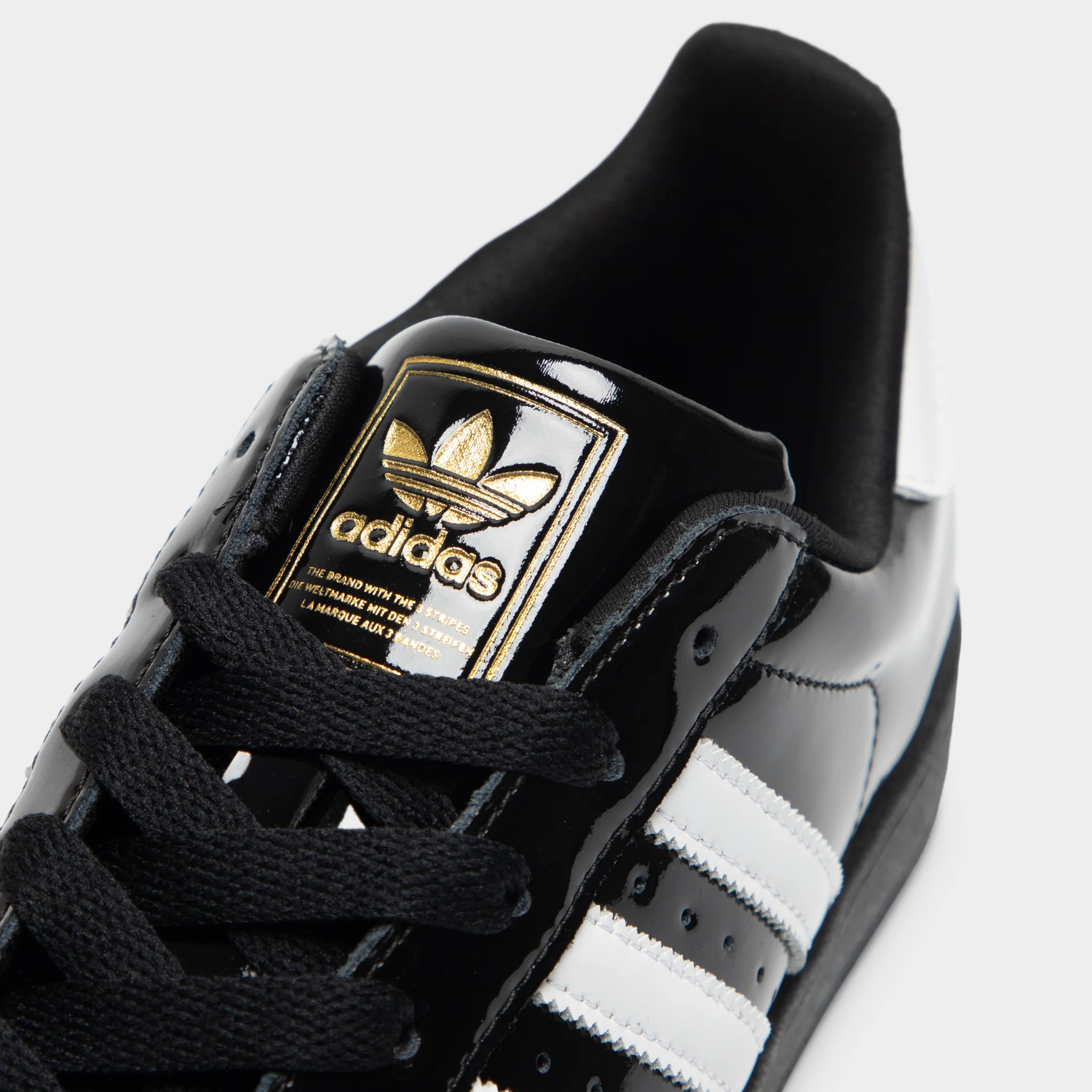 adidas Women's Superstar II Core Black / White - Gold Metallic - Image 3