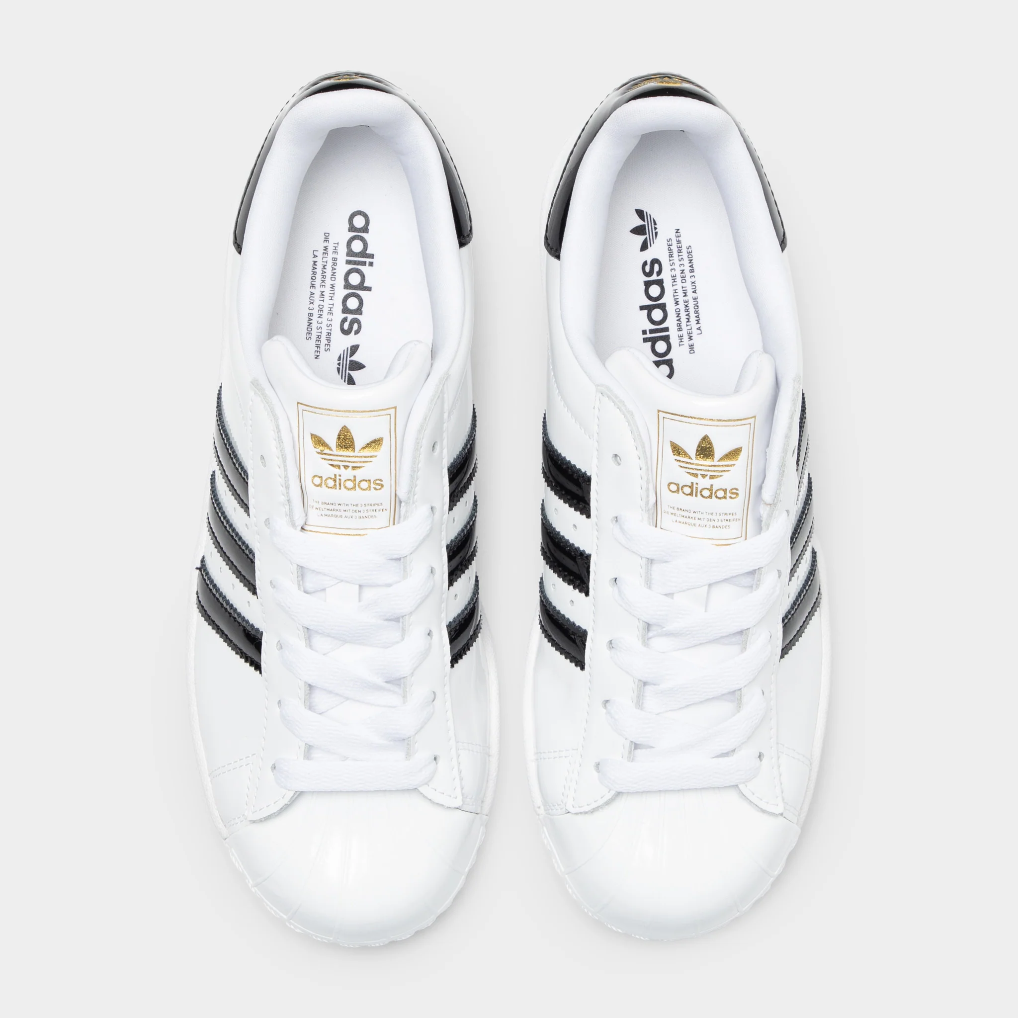 adidas Women's Superstar II White / Core Black - Gold Metallic - Image 5