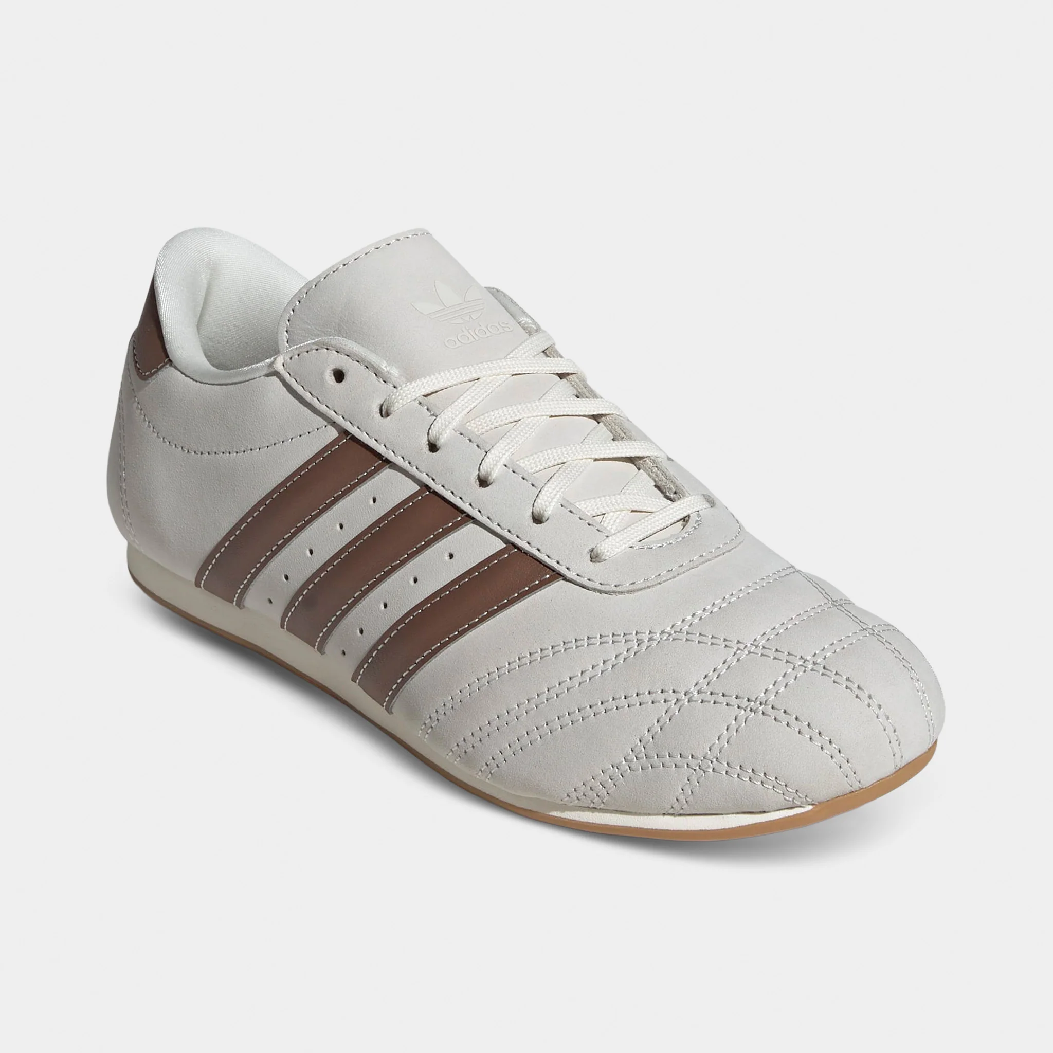 adidas Women's Taekwondo Lace Off White / Preloved Brown - Gum - Image 2