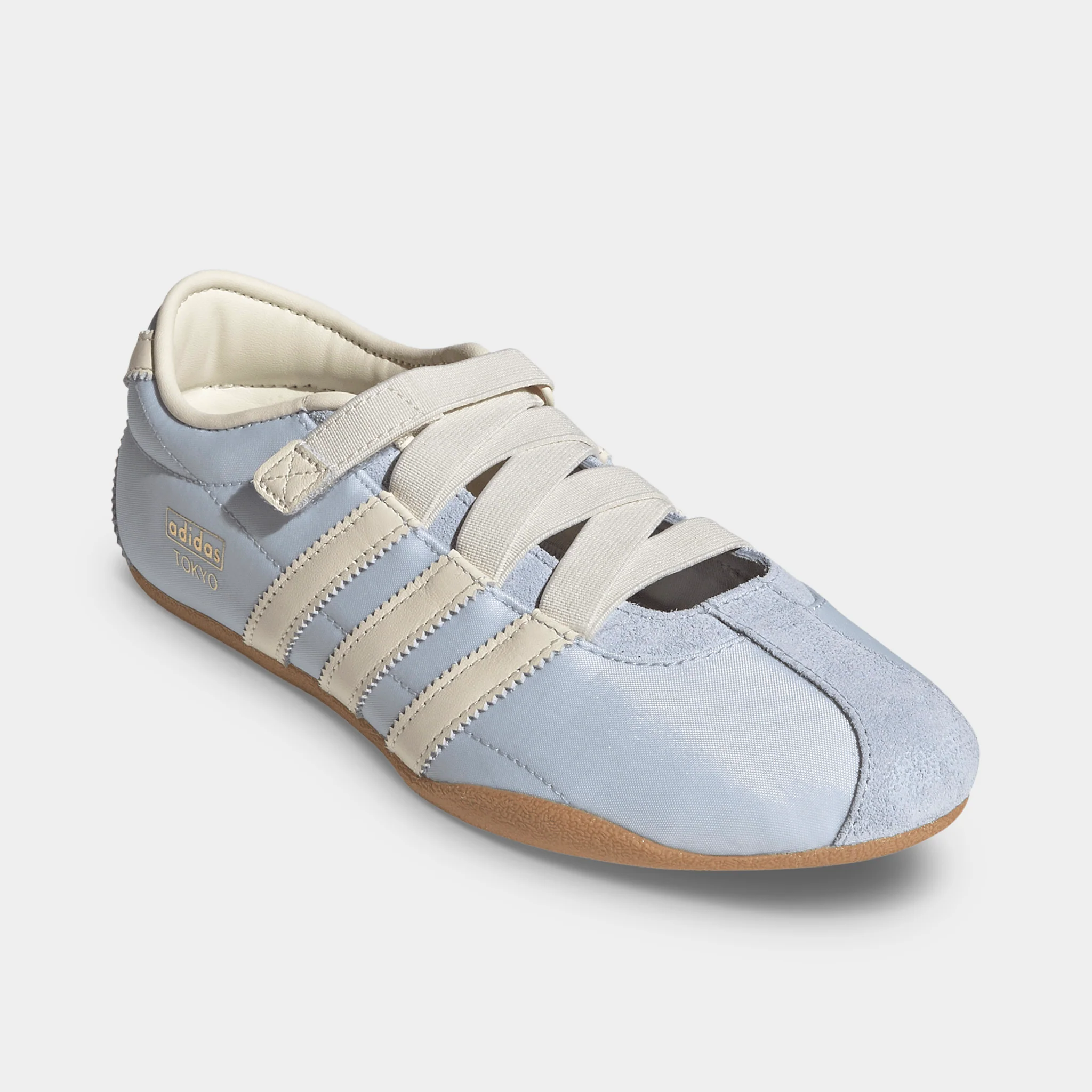 adidas Women's Tokyo Mary Jane Crystal Sky / Cream White - Gold Metallic - Image 2