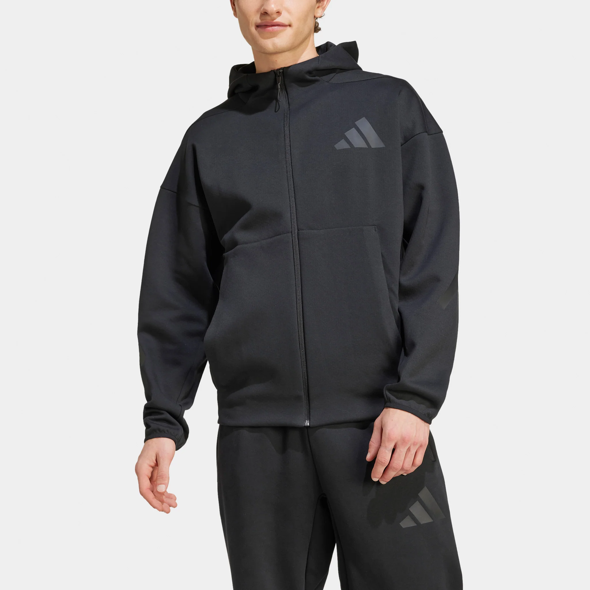 adidas Z.N.E. Full-Zip Hoodie / Black - Image 3