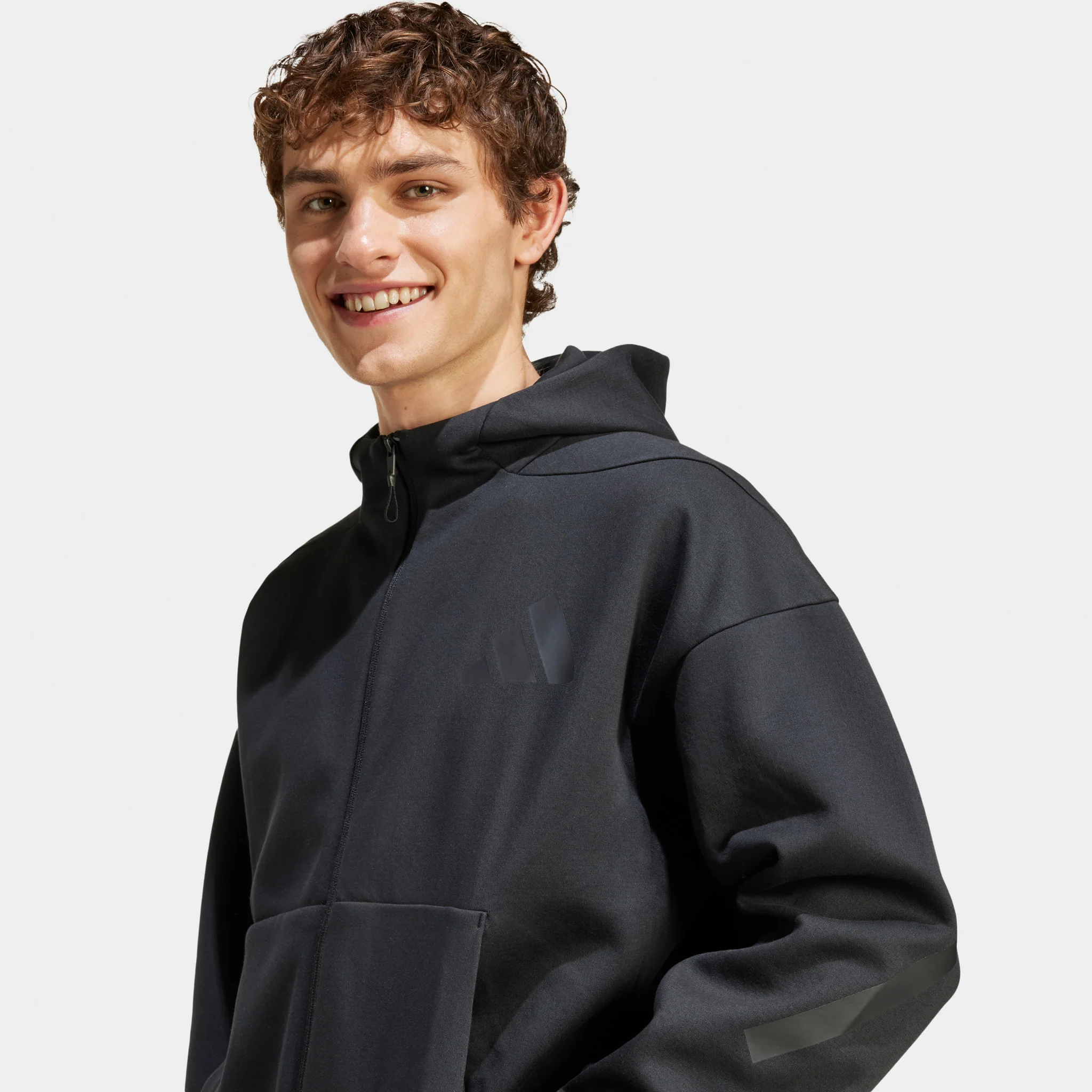 adidas Z.N.E. Full-Zip Hoodie / Black - Image 5