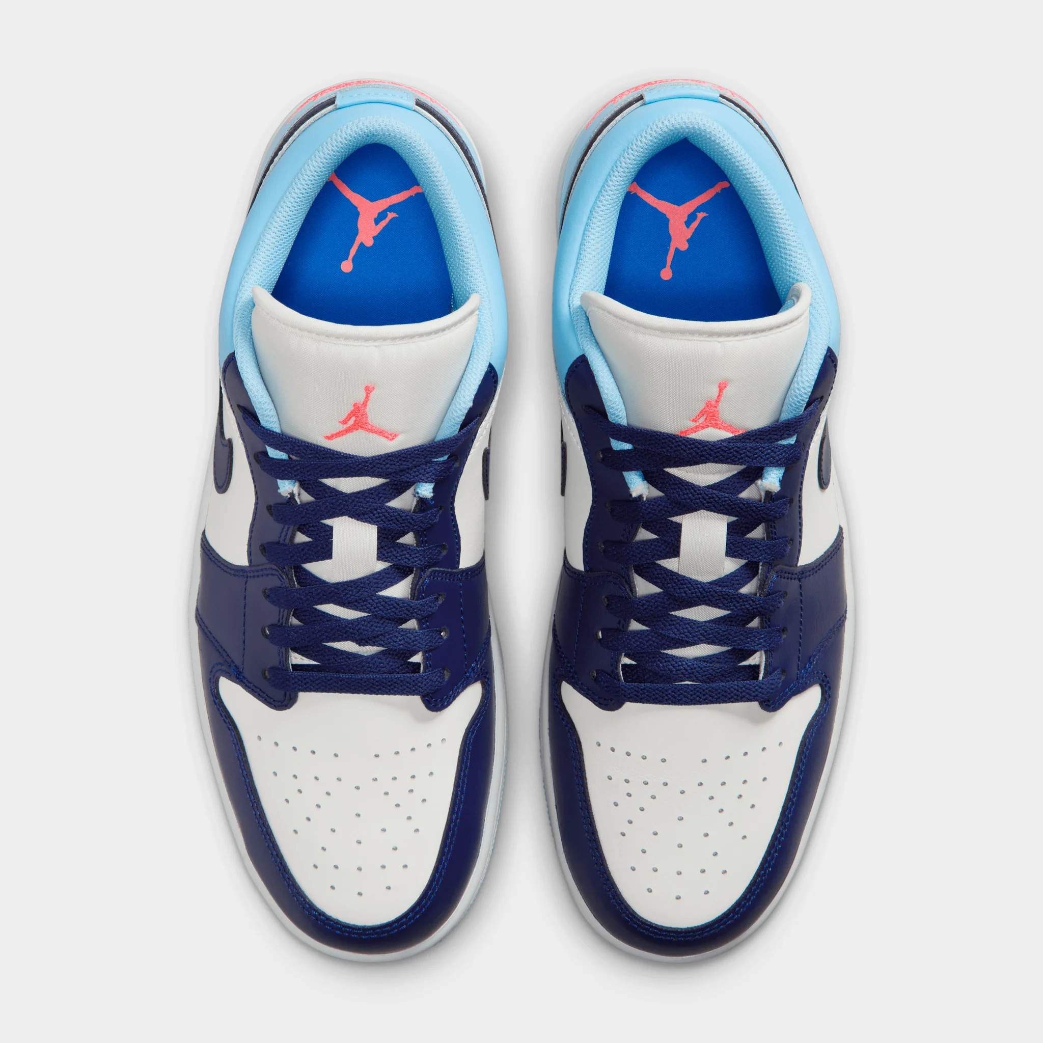 Air Jordan 1 Low White / Blue / Navy - Image 6