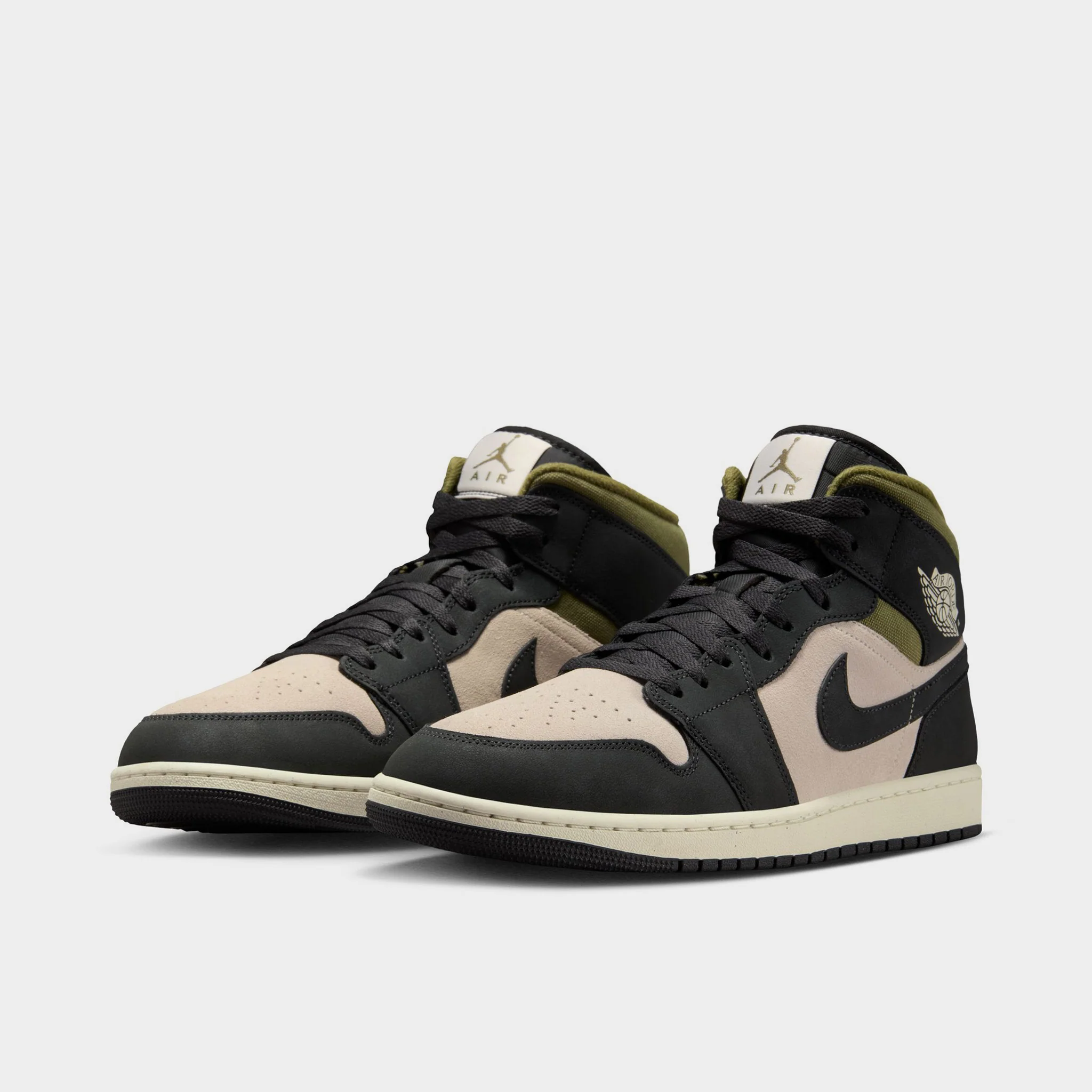 Air Jordan 1 Mid Beige / Olive - Image 2