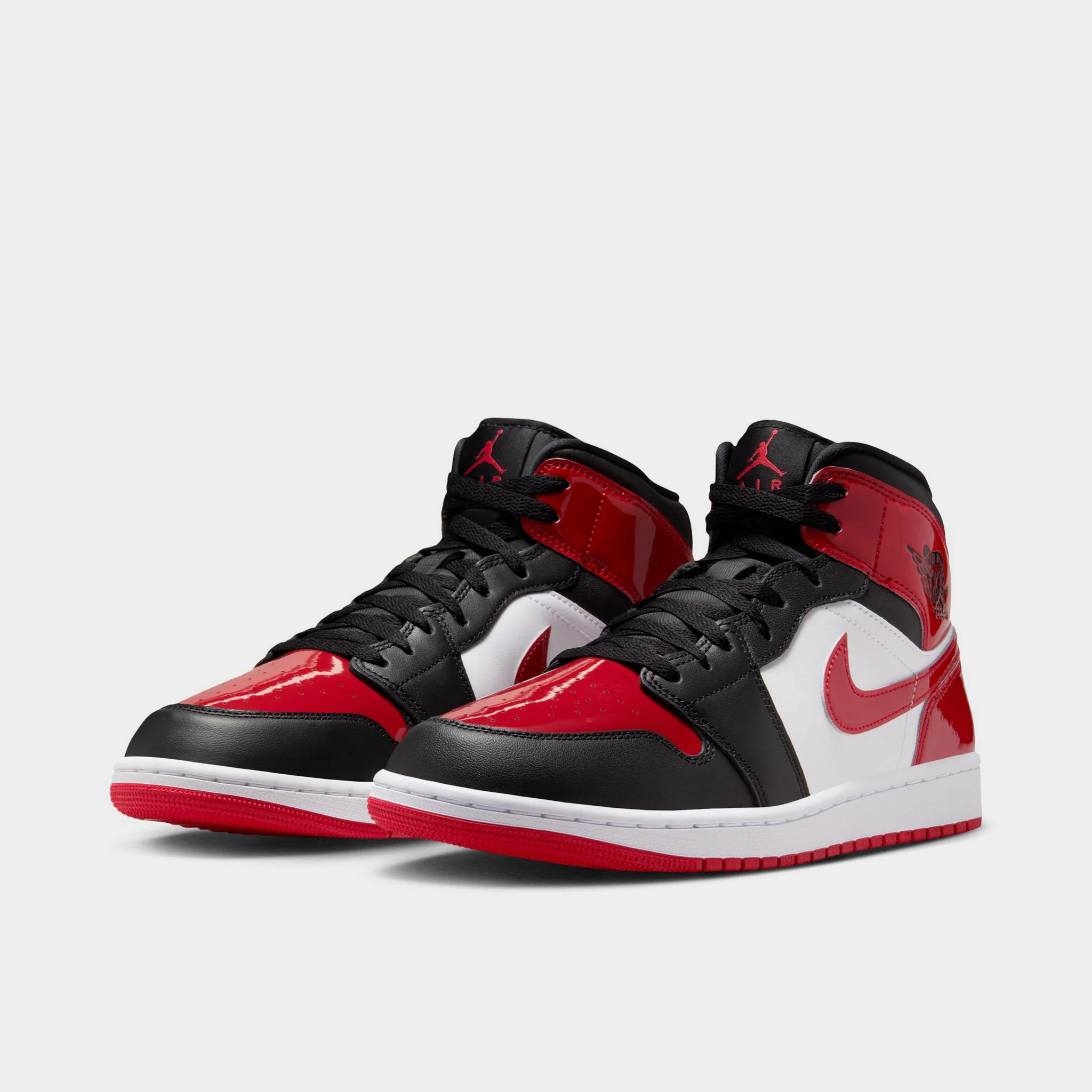 Air Jordan 1 Mid Black / Red / White - Image 2
