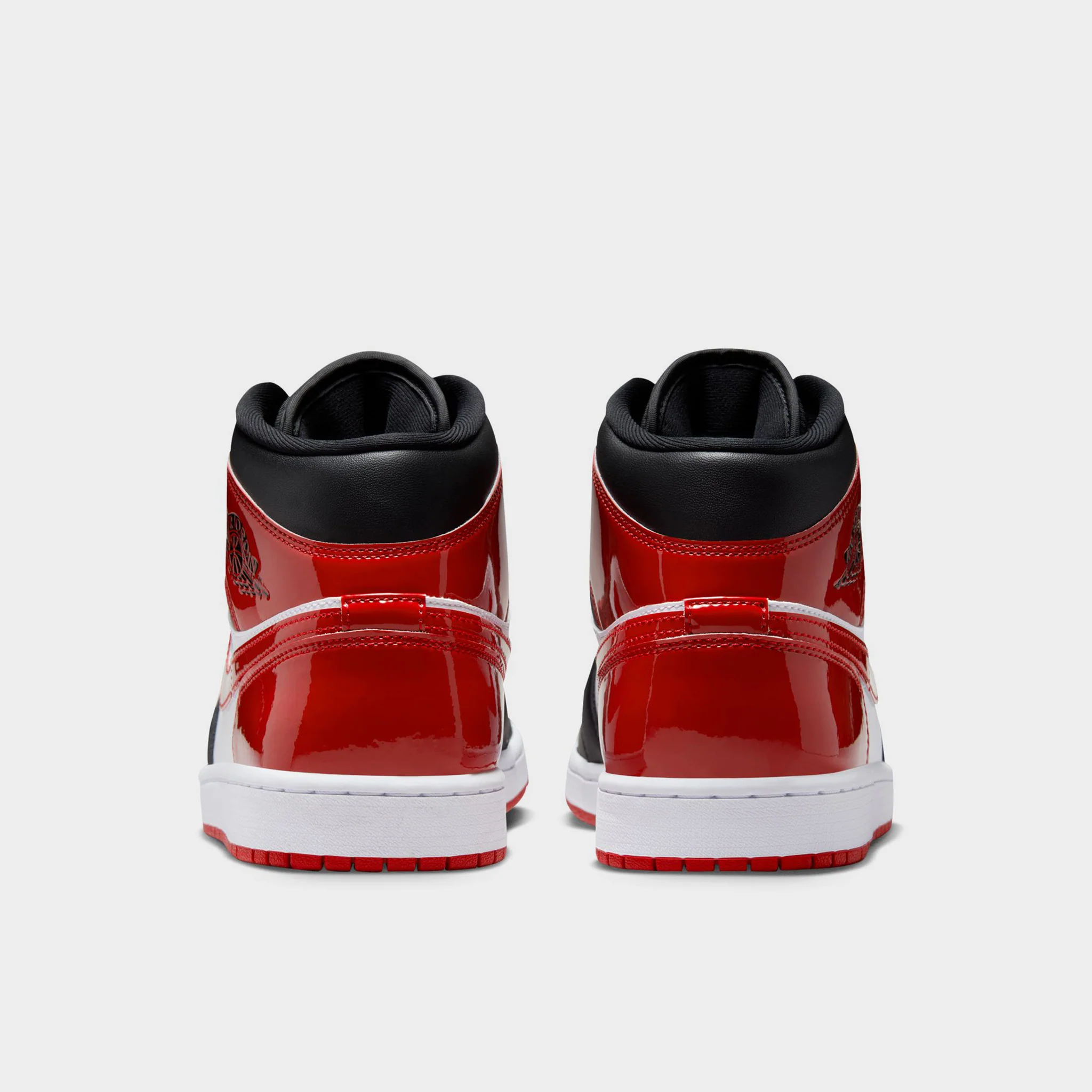 Air Jordan 1 Mid Black / Red / White - Image 4