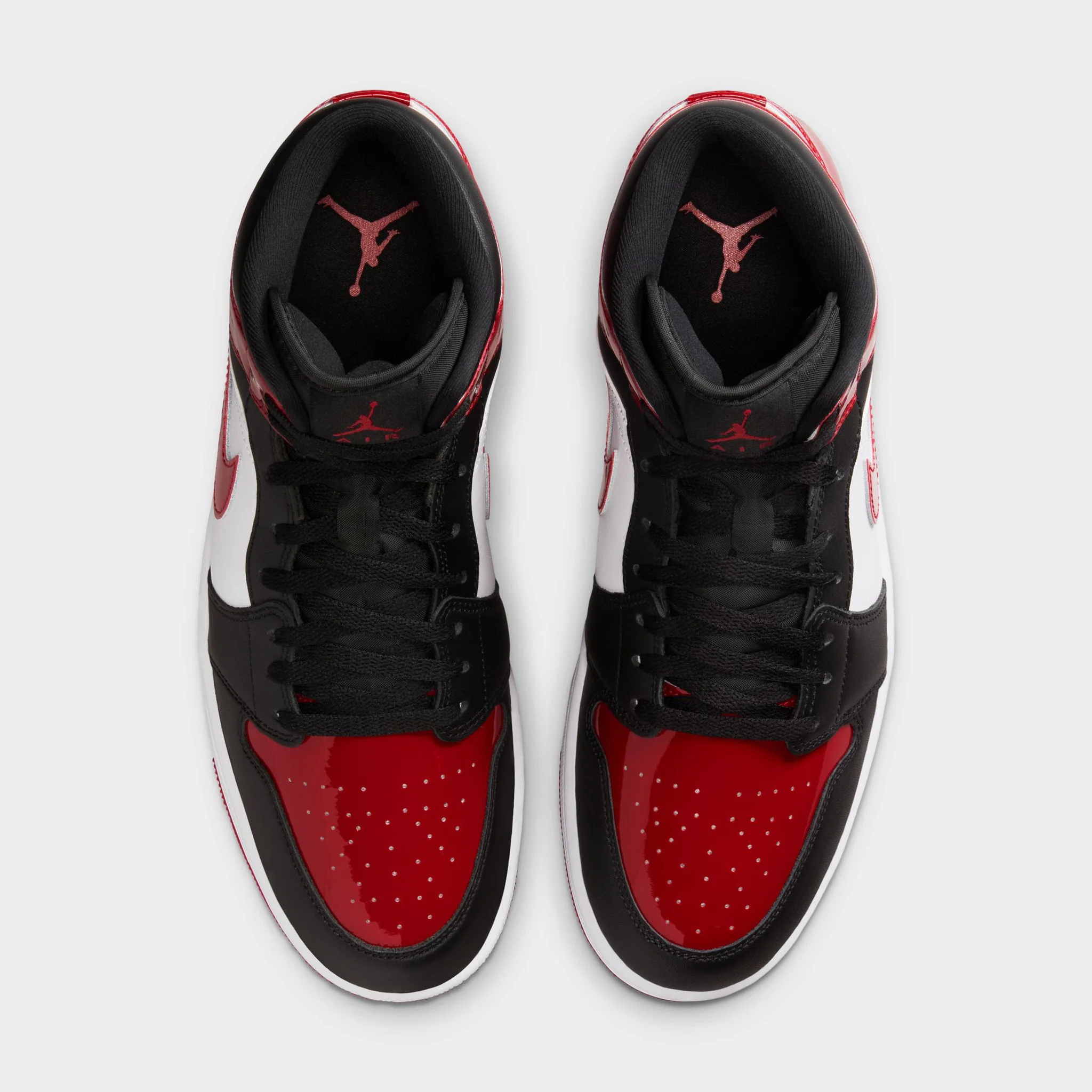 Air Jordan 1 Mid Black / Red / White - Image 5