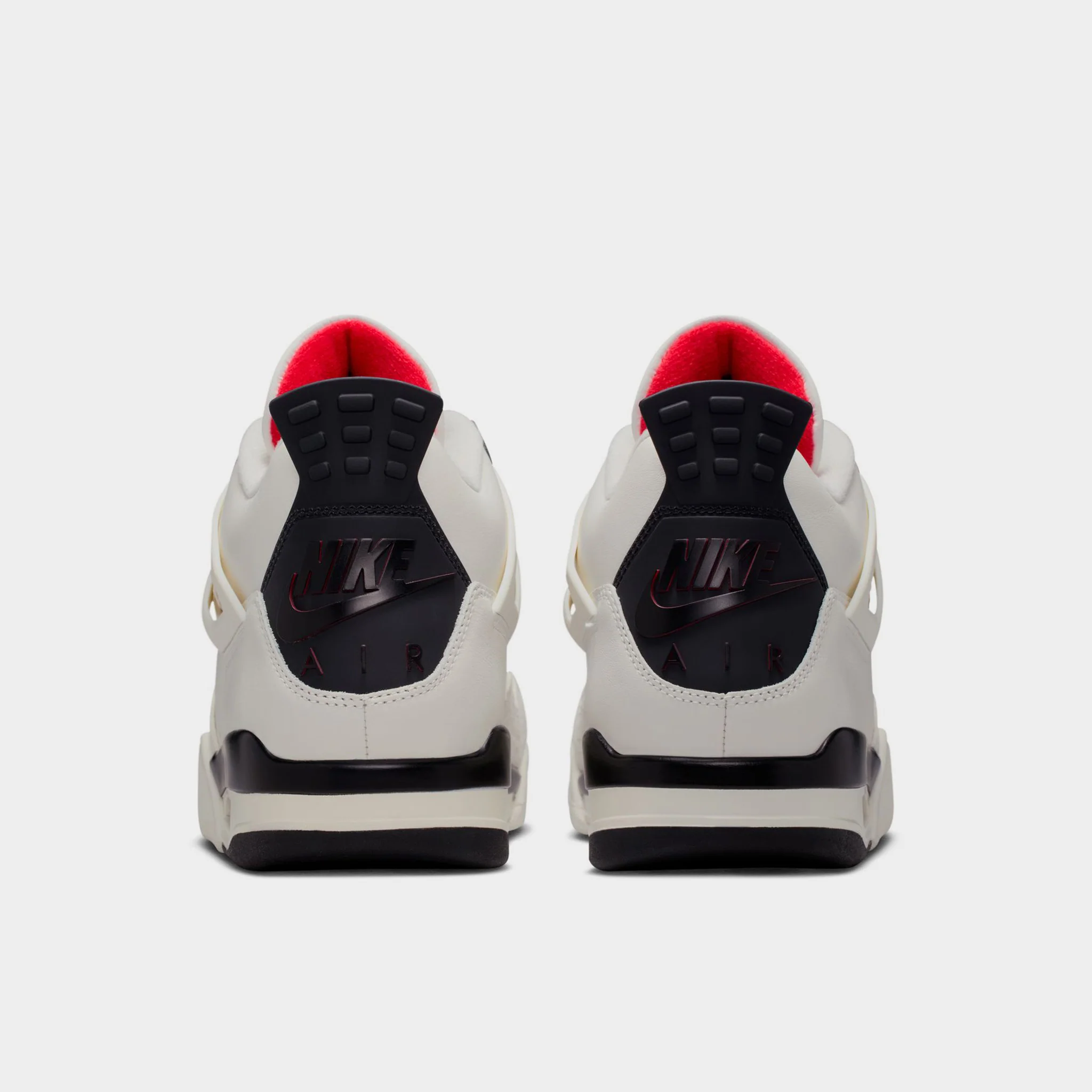Jordan 4 Retro OG Flight Club Sail / Black - University Red - Image 3