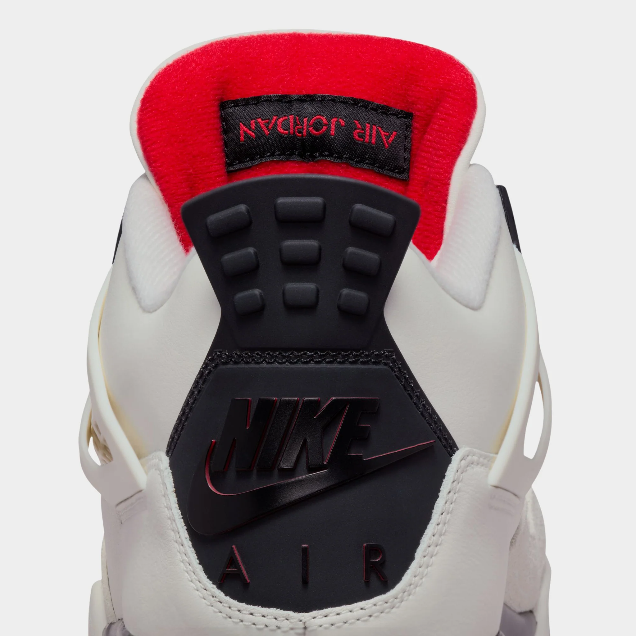 Jordan 4 Retro OG Flight Club Sail / Black - University Red - Image 6