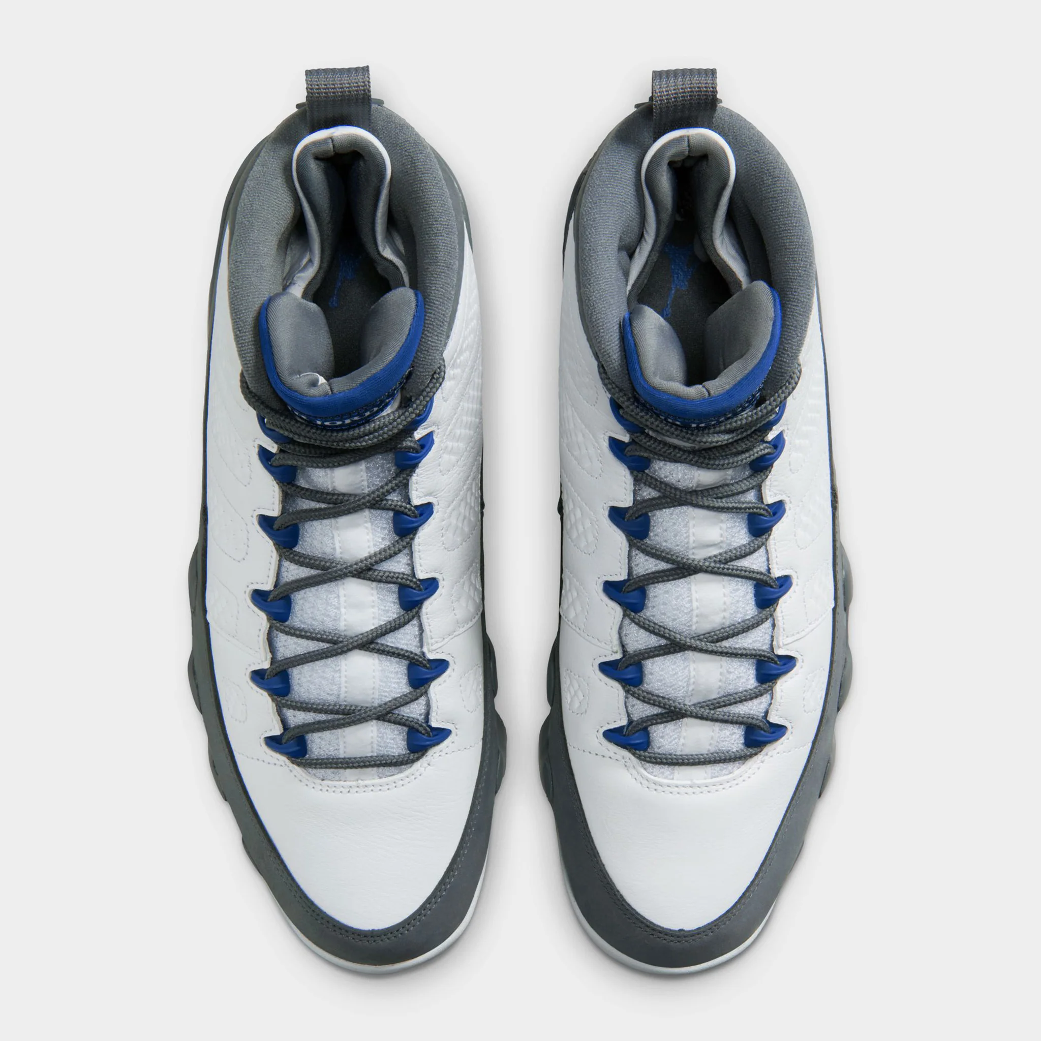 Jordan 9 Retro White / French Blue - Flint Grey - Image 5