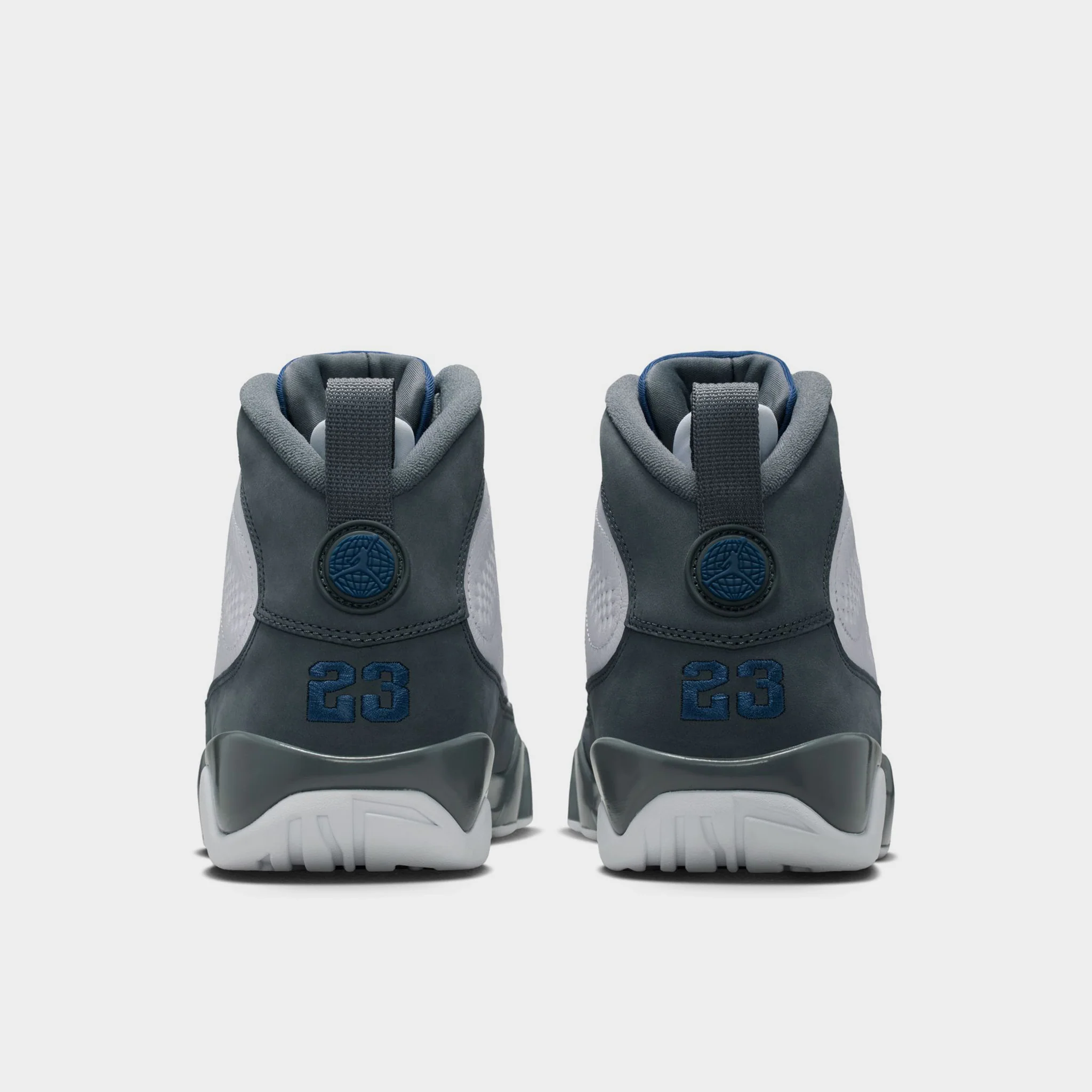 Jordan 9 Retro White / French Blue - Flint Grey - Image 6