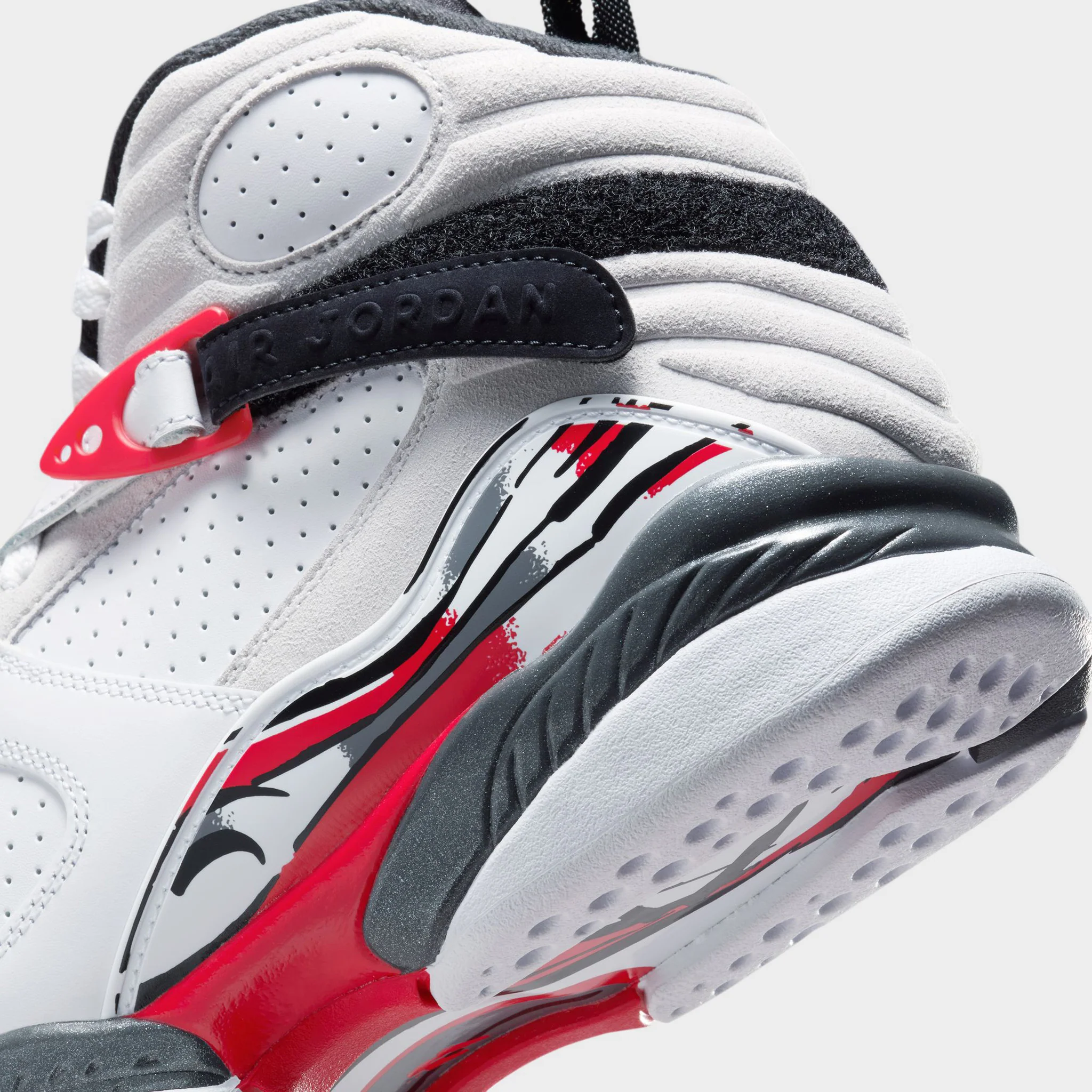 Air Jordan 8 Retro White / Red - Black - Image 4