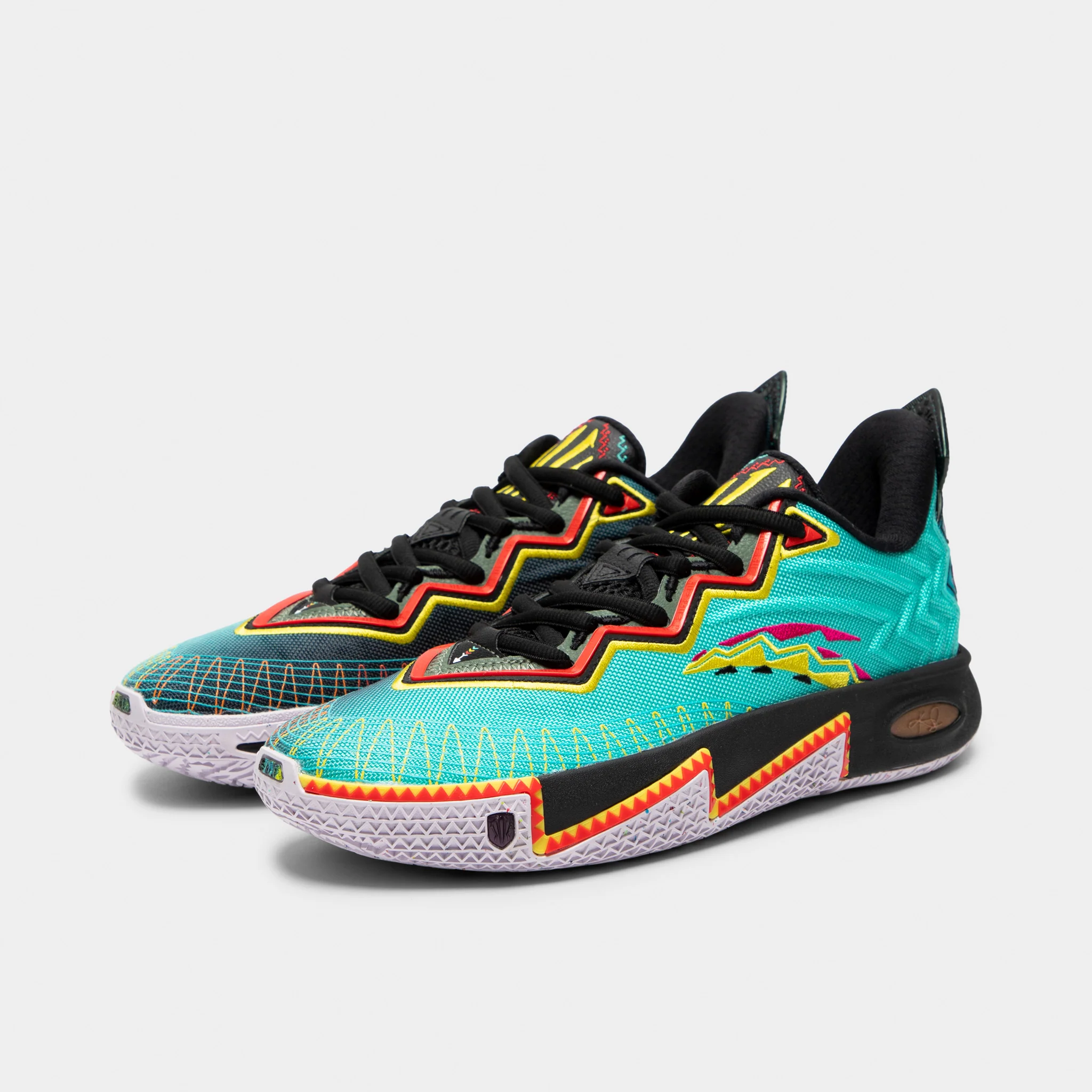 ANTA KAI 2 Retro 90 Teal / Black - Orange - Image 2