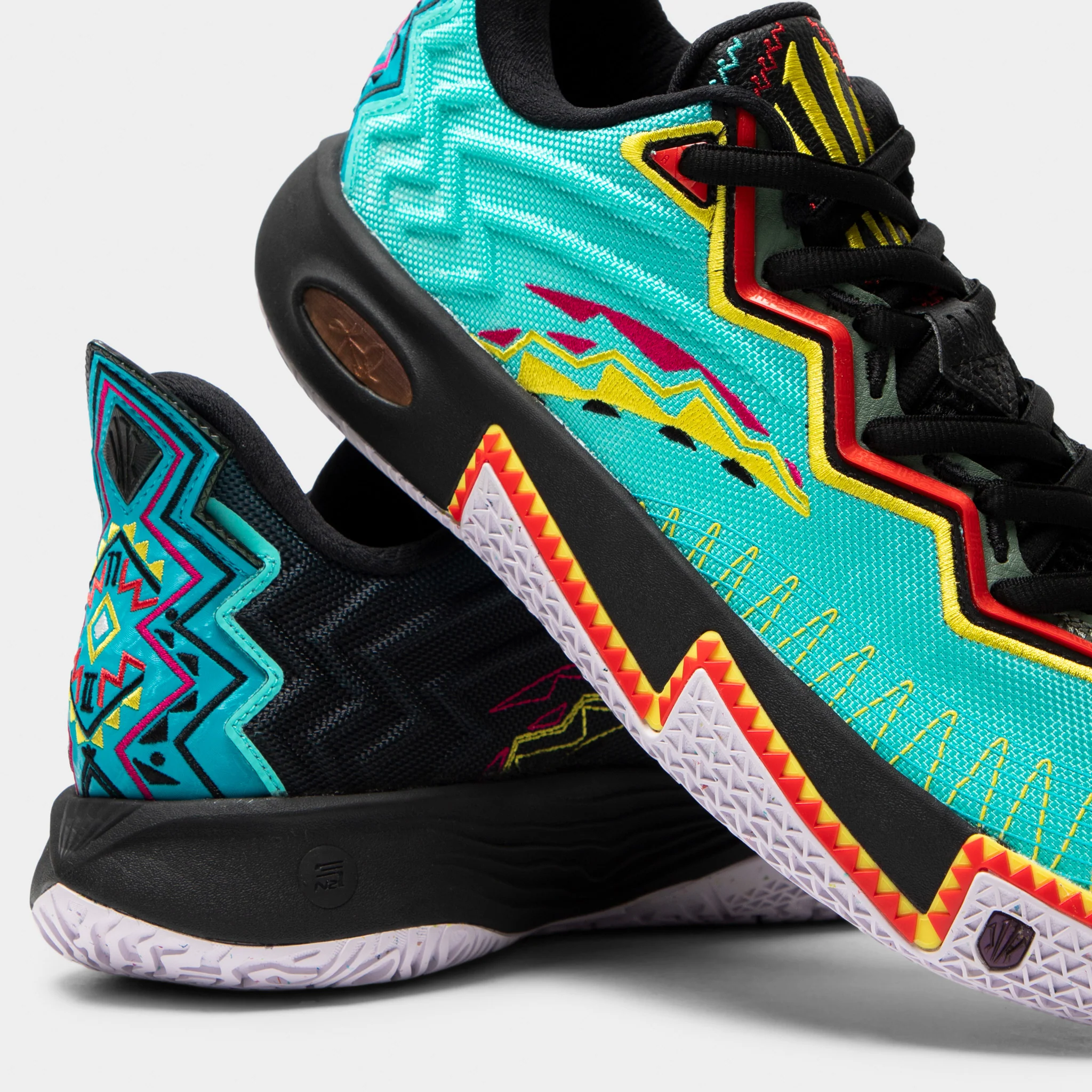 ANTA KAI 2 Retro 90 Teal / Black - Orange - Image 4