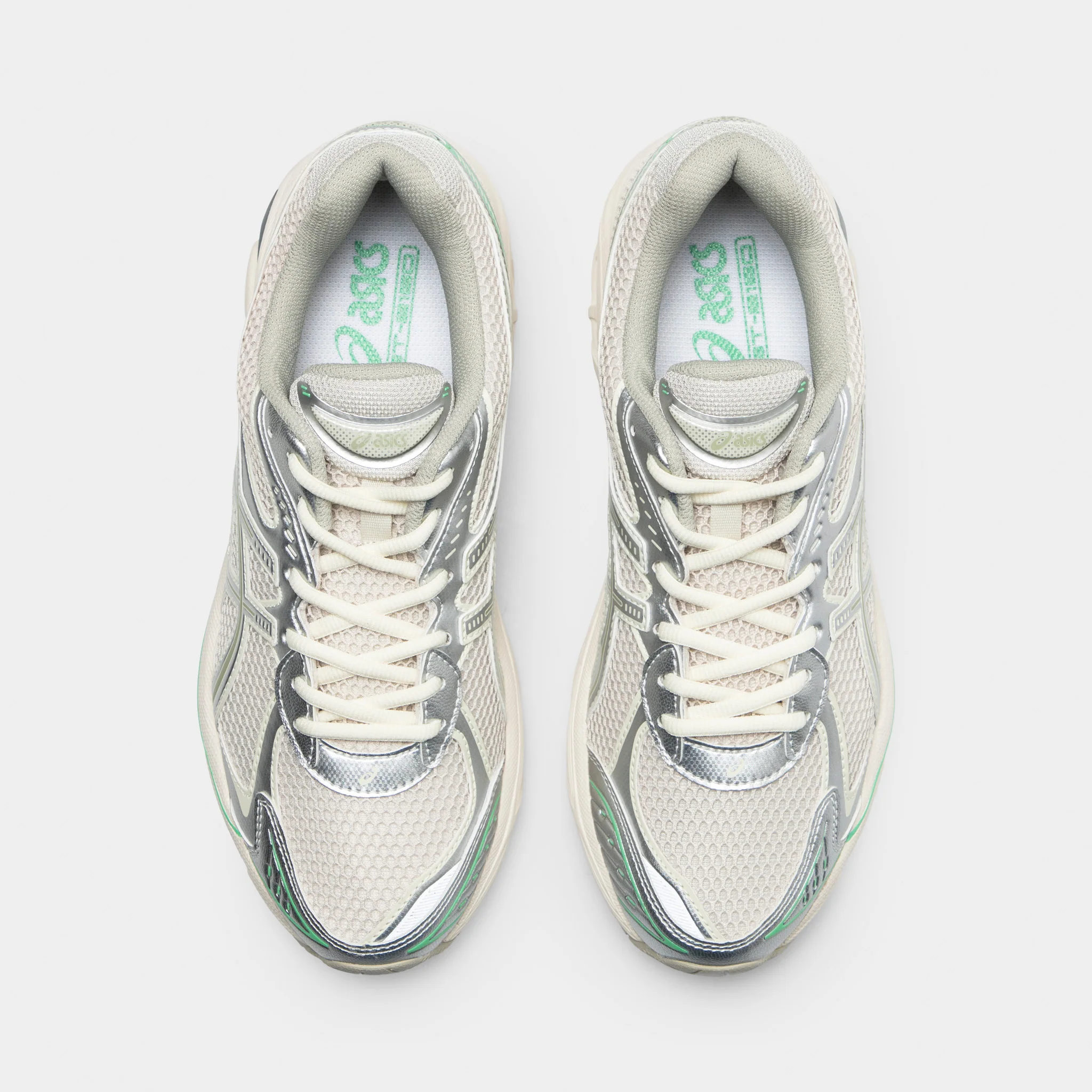 ASICS GT-2160 Off White / Grey - Green - Image 5