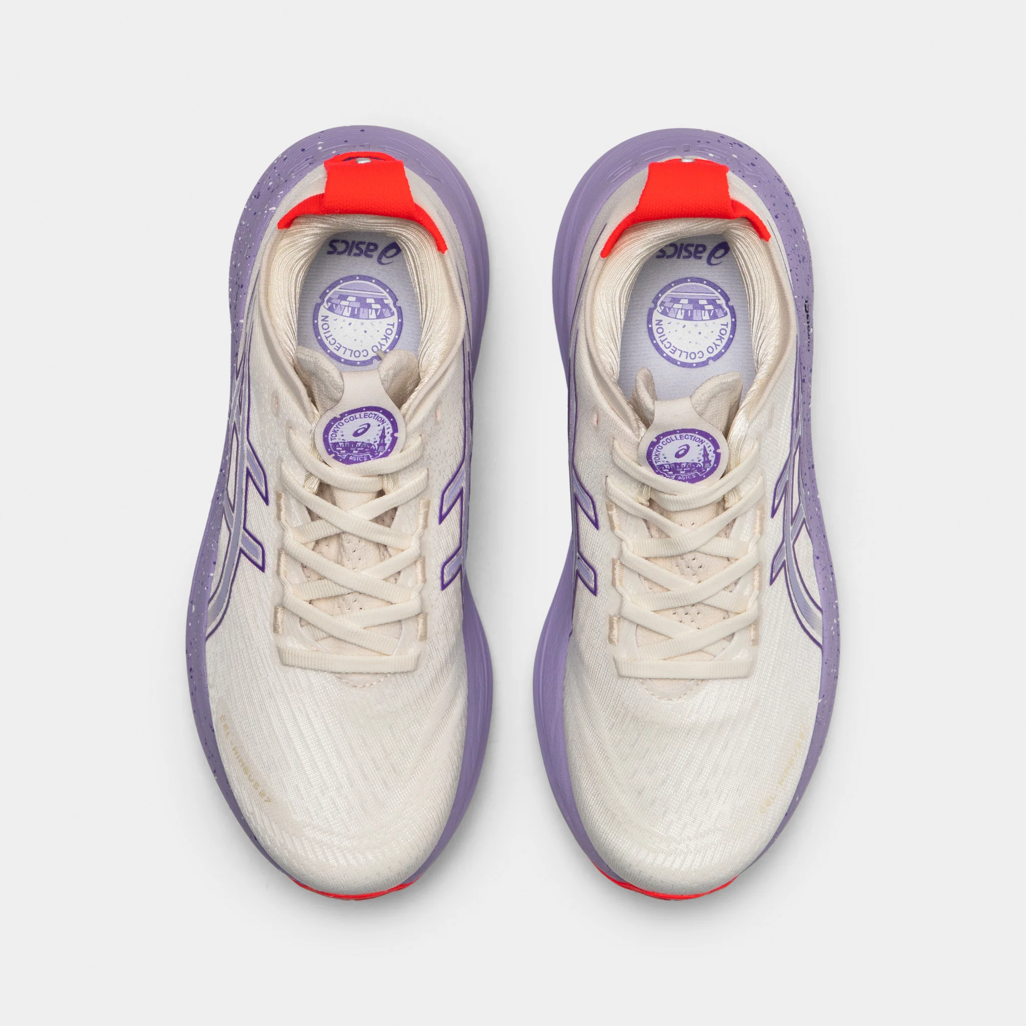 ASICS Women's Gel-Nimbus 27 Cream / Edo Purple - Image 5
