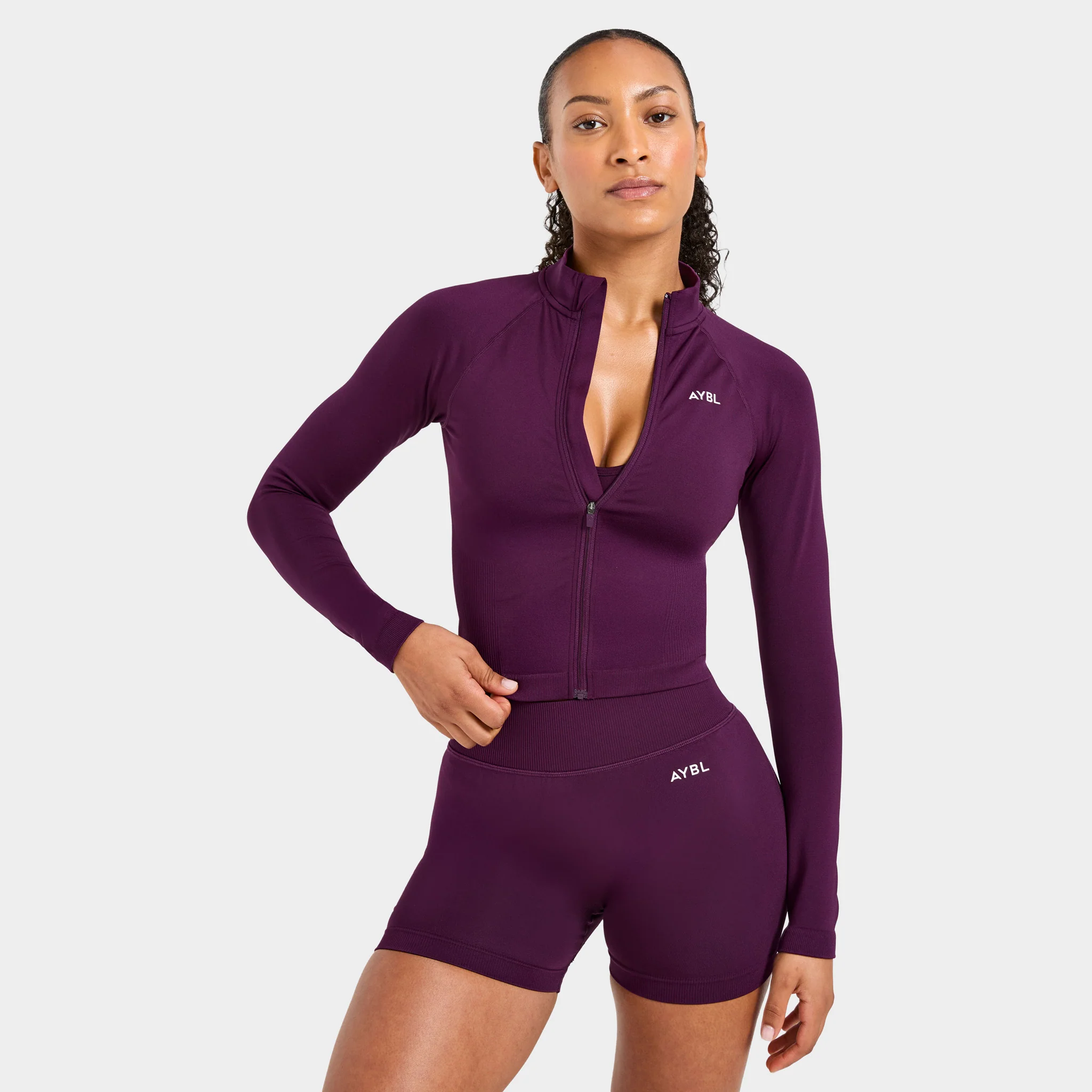 AYBL Women's Adapt Seamless Jacket / Midnight Plum - Image 3